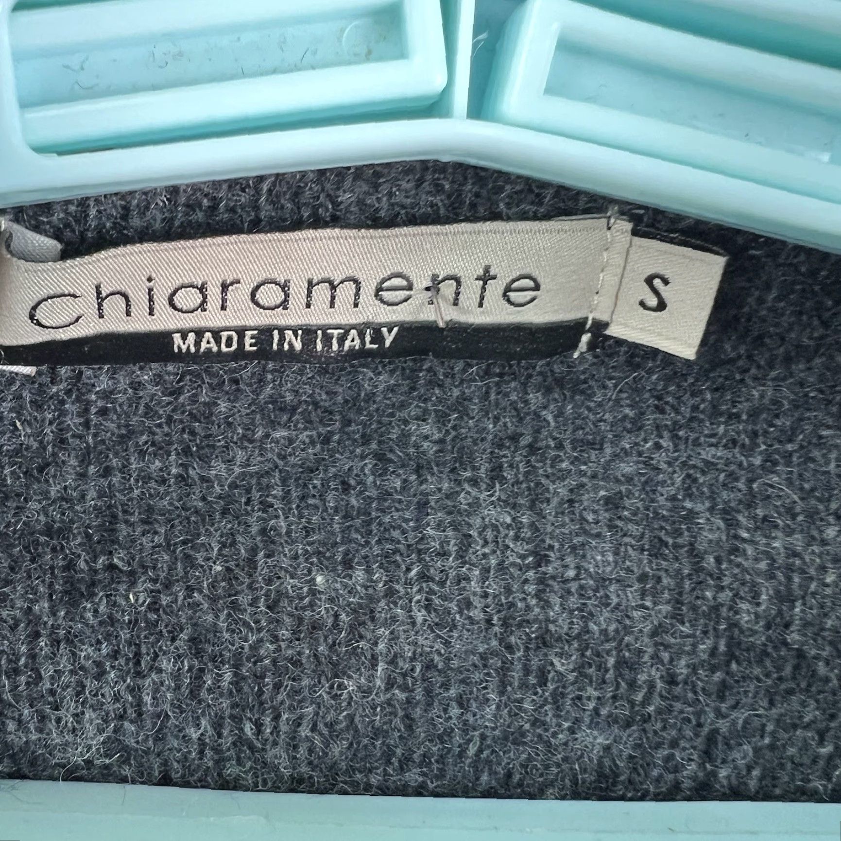 Vintage Chiaramente Open Wool Blend Pocketed Cardigan Sweater Womens S Blue Italian Knit Casual Winter Fall Size S / US 4 / IT 40 - 4 Thumbnail