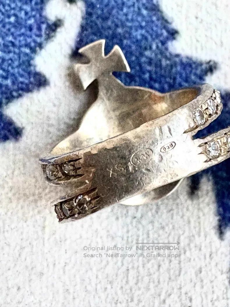 Vivienne Westwood Vivienne Westwood size XS Vintage Diamond-Encrusted Saturn Size ONE SIZE - 5 Thumbnail