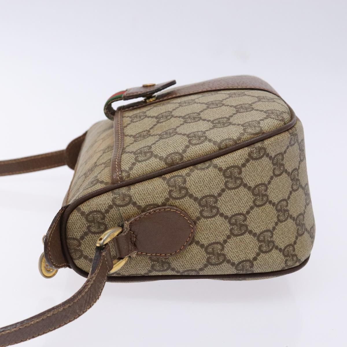 Gucci GUCCI GG Supreme Web Sherry Line Shoulder Bag Pvc Beige 001 Size ONE SIZE - 5 Thumbnail