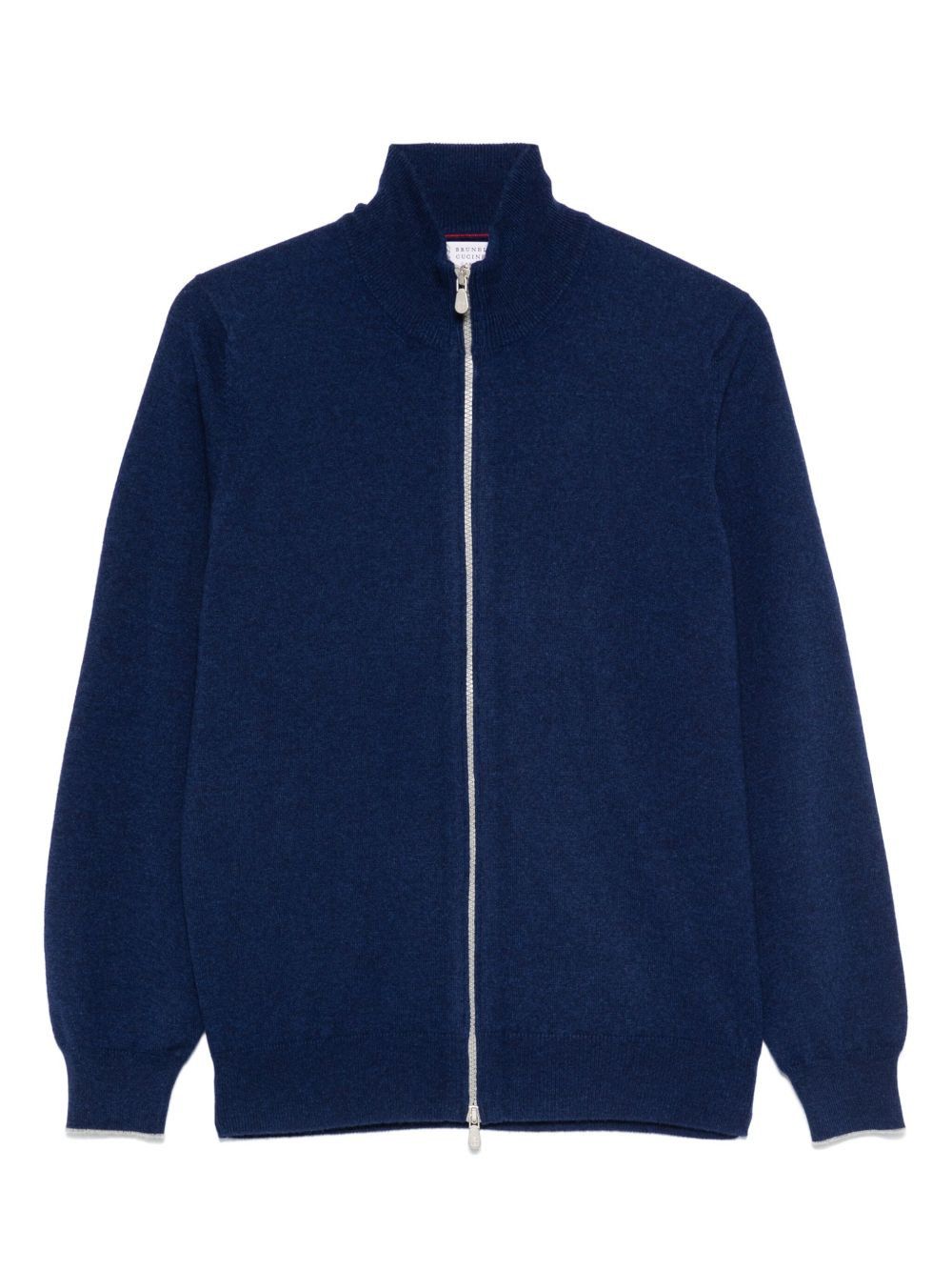 CASHMERE ZIPPED CARDIGAN