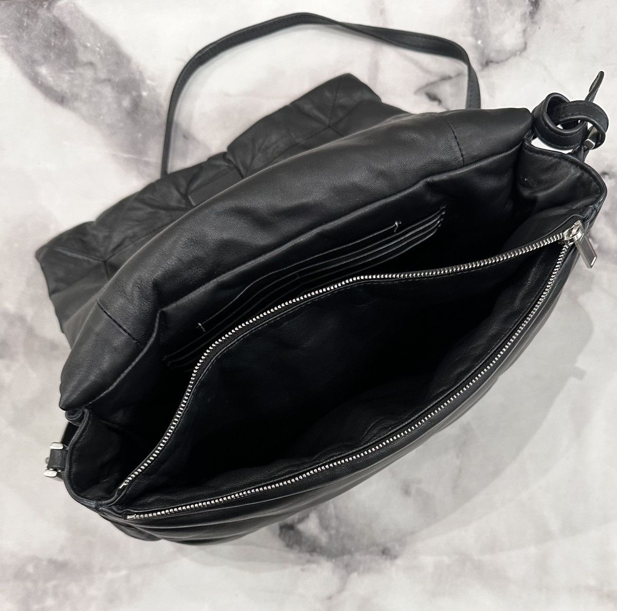 Rick Owens RICK OWENS BLACK LEATHER PILLOW GRIFFIN CROSSBODY/CLUTCH Size ONE SIZE - 5 Thumbnail