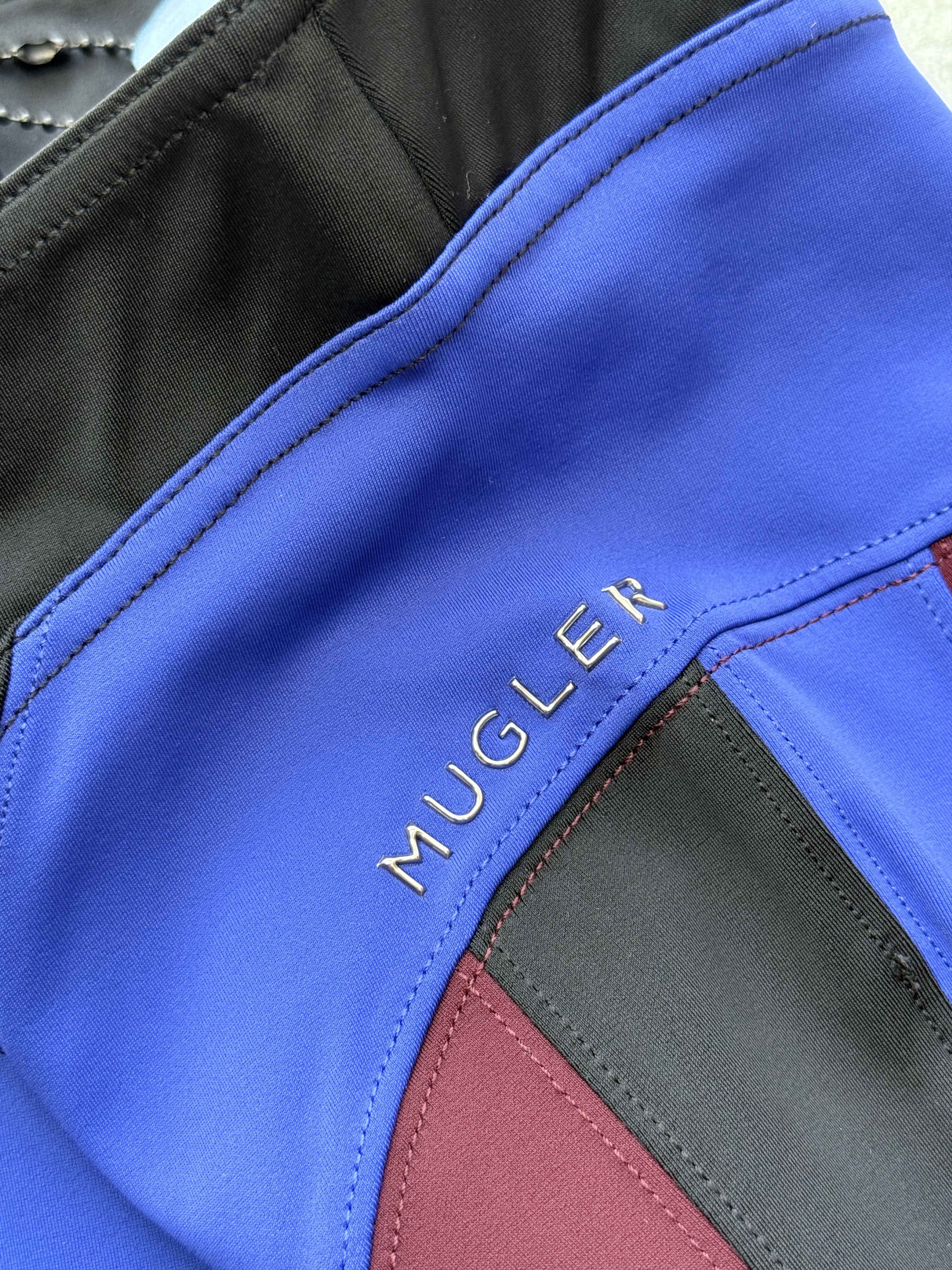 H&M × Mugler Spiral paneled leggings Size 27" / US 4 / IT 40 - 3 Thumbnail