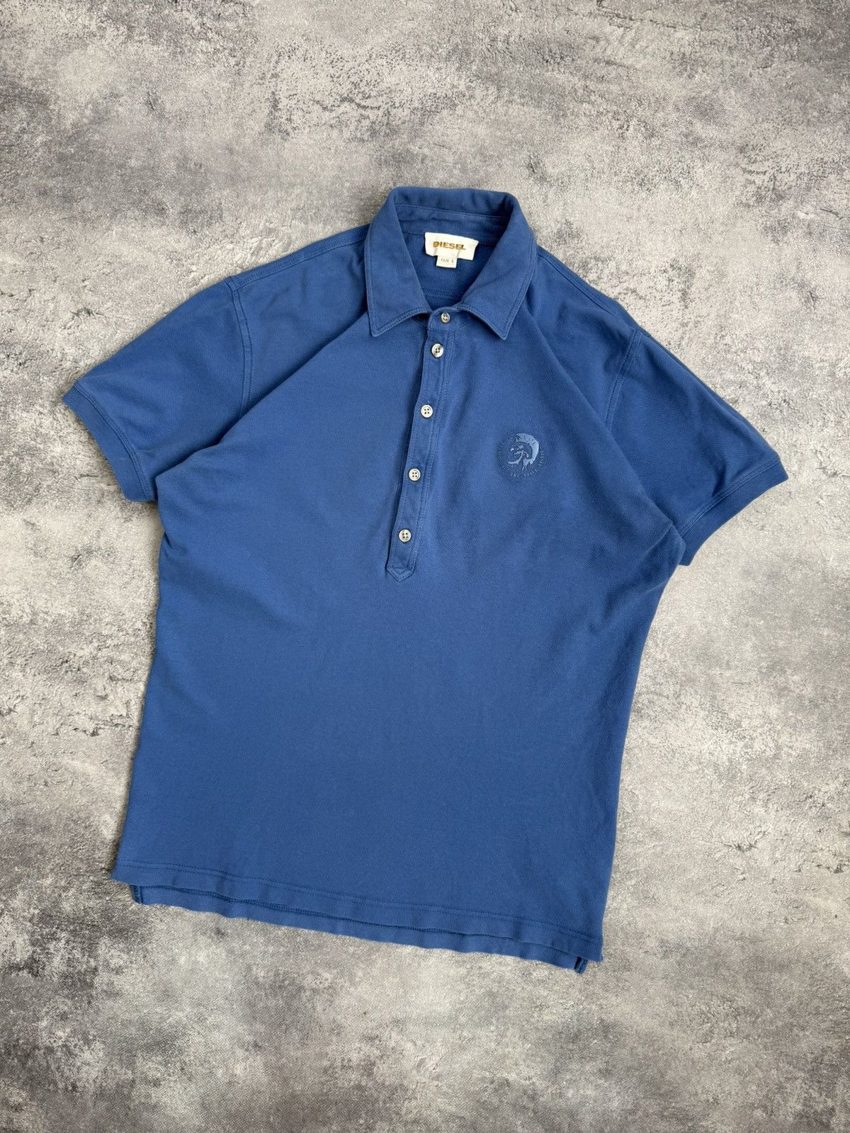 Diesel Vintage Y2K Diesel Avant Garde Polo Shirt 90s Streetwear Size US S / EU 44-46 / 1 - 3 Thumbnail