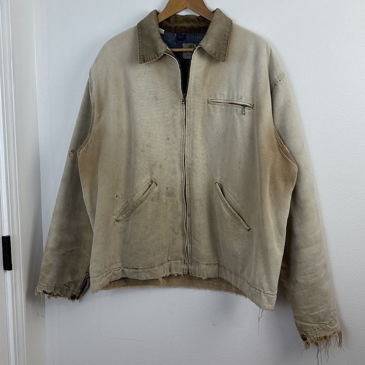 Carhartt 1970’s Vintage Carhartt Detroit Jacket XL Tan 6BLJ Blanket Size US XL / EU 56 / 4 - 2 Thumbnail