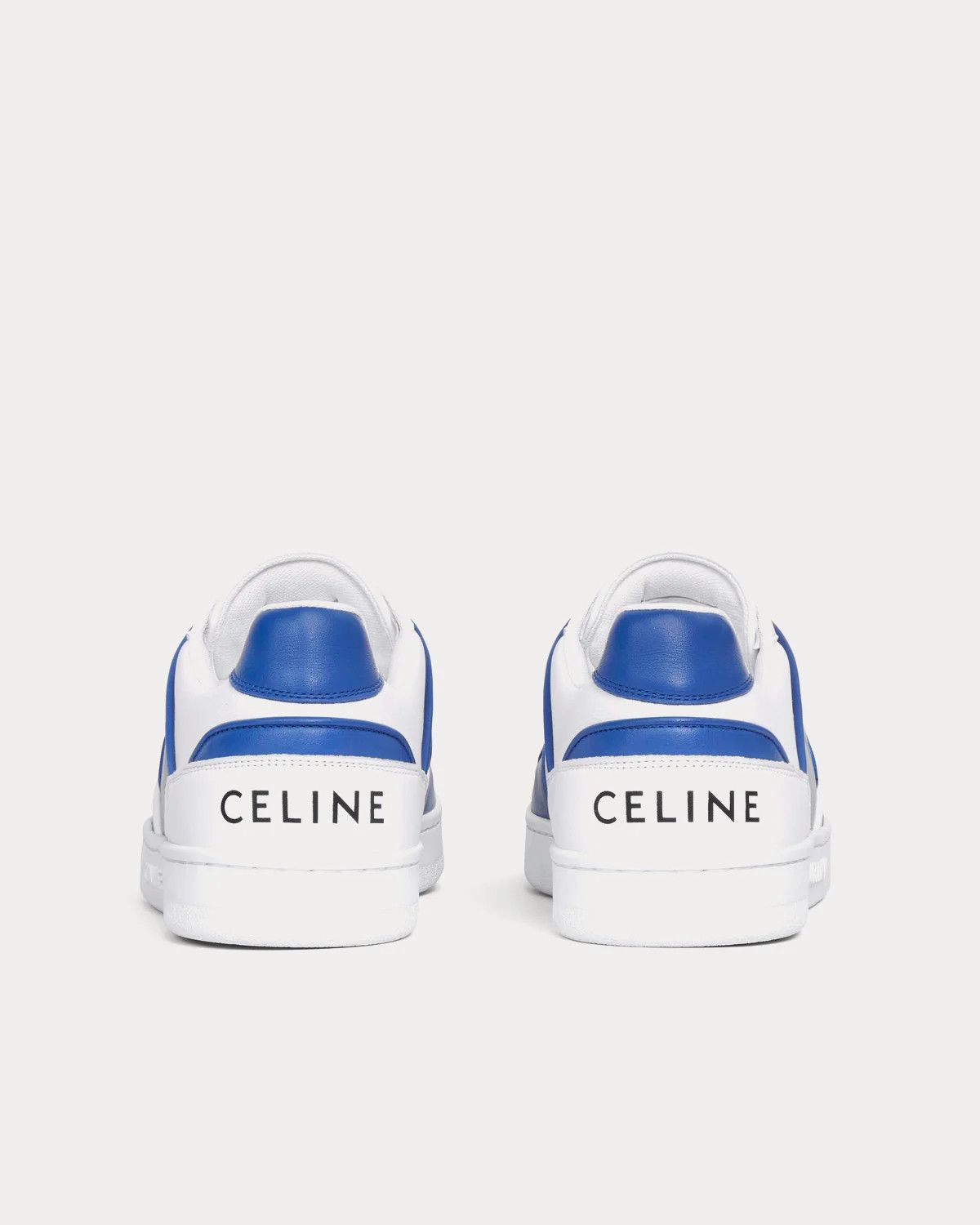 Celine o1bcso1str0824 Trainer CT-04 Low-Top Sneakers in White Blue Size US 7 / EU 40 - 3 Thumbnail