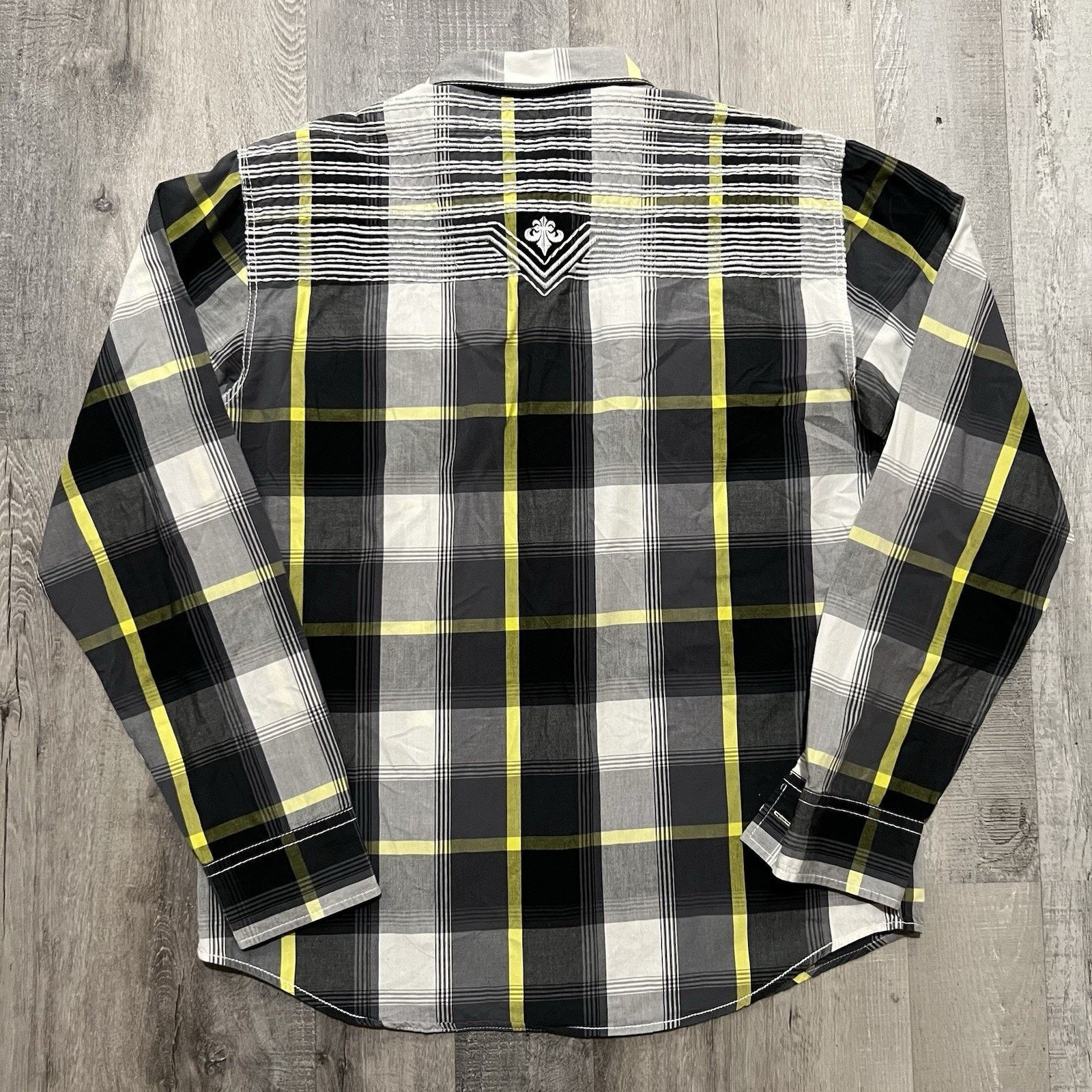 Affliction Affliction Black Premium Buckle Plaid Button Up Shirt Large Size US L / EU 52-54 / 3 - 3 Thumbnail