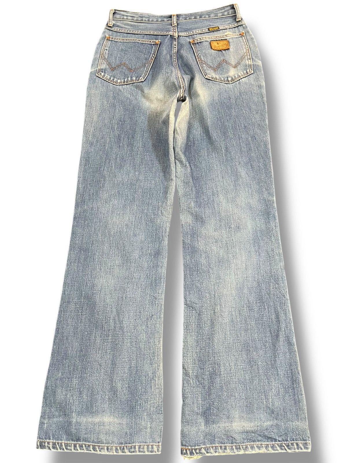 4GSELLER Vintage Wrangler Flare Bell Bottom Mudwash Denim Size US 29 - 5 Thumbnail
