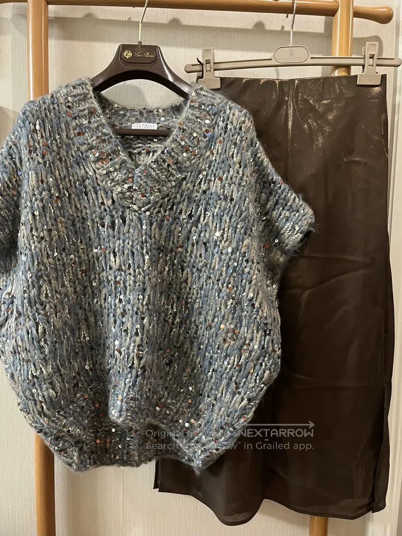 Brunello Cucinelli Lurex Knitted Sweater