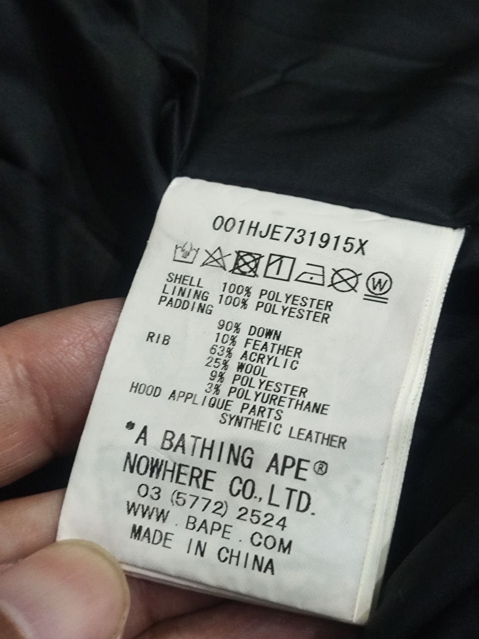 Bape × Neighborhood Bape x Neighborhood Down Shark Jacket Black/White Size US L / EU 52-54 / 3 - 6 Thumbnail