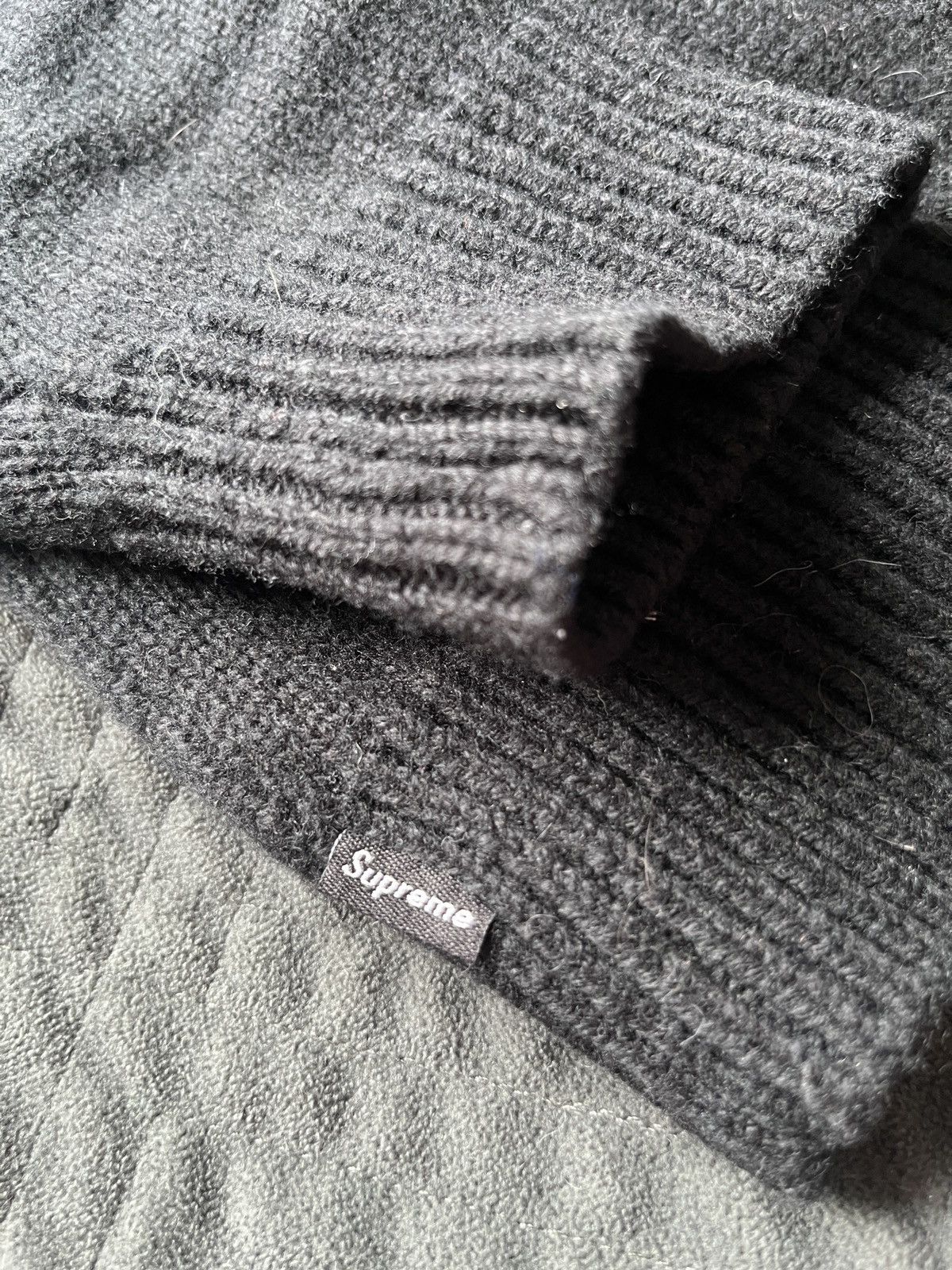 Supreme Black Supreme Angora Script Sweater Size US M / EU 48-50 / 2 - 4 Thumbnail