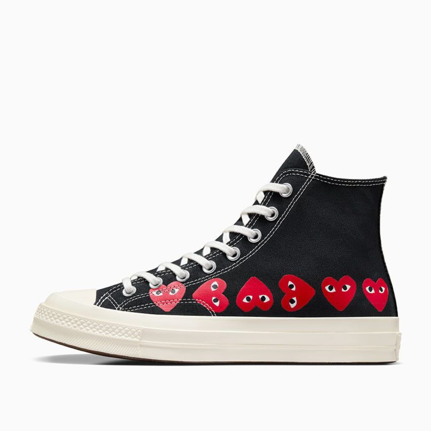 Chuck 70 CDG HI Black/High Risk Red/Egret A08147C
