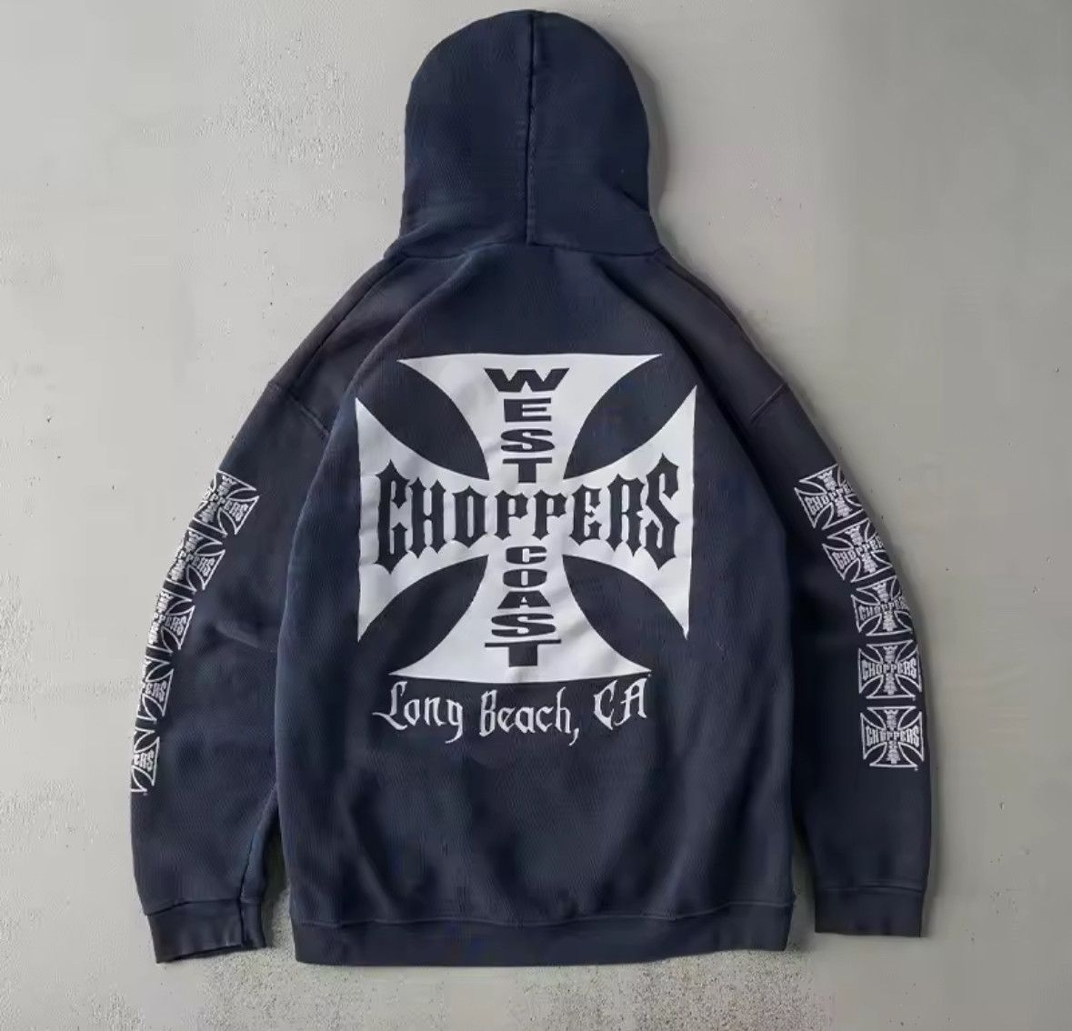 Other Fashion Punk Y2K Hip Hop Choppers Cross Graphic Hoodies Size US M / EU 48-50 / 2 - 3 Thumbnail