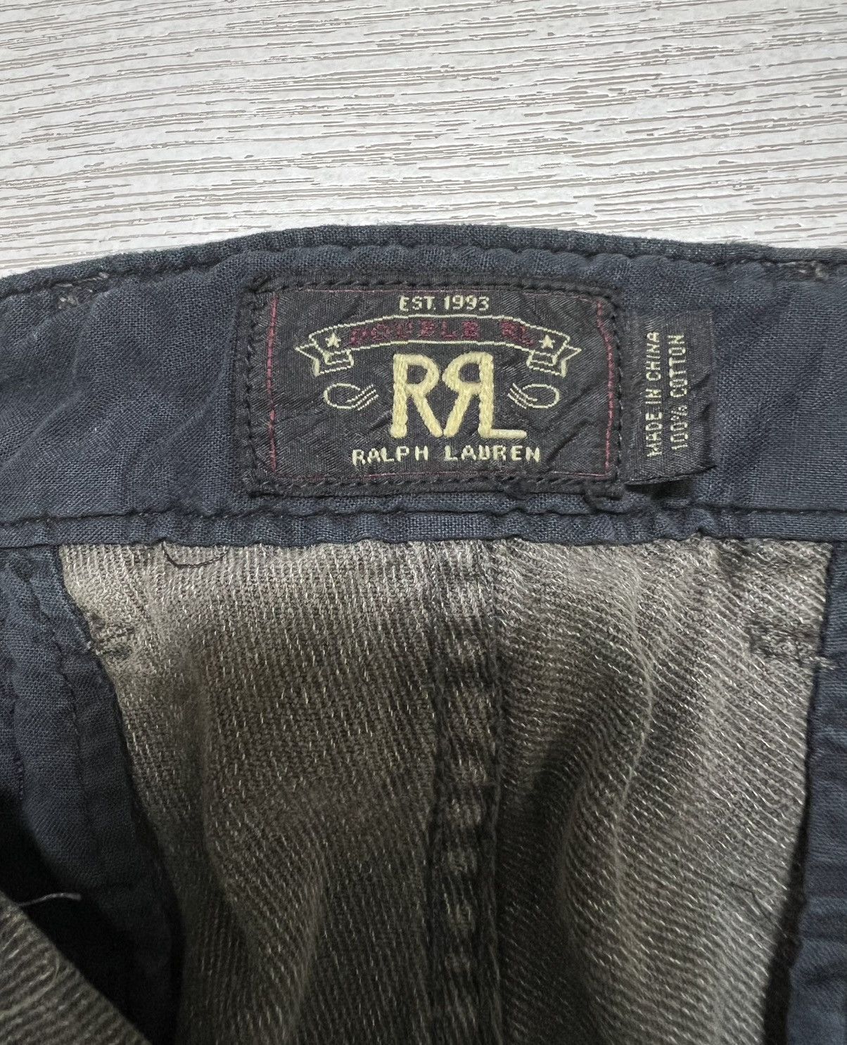 RRL Ralph Lauren RRL - Cinch Back Distressed Effect Baggy Work Pants Size US 32 / EU 48 - 16 Thumbnail