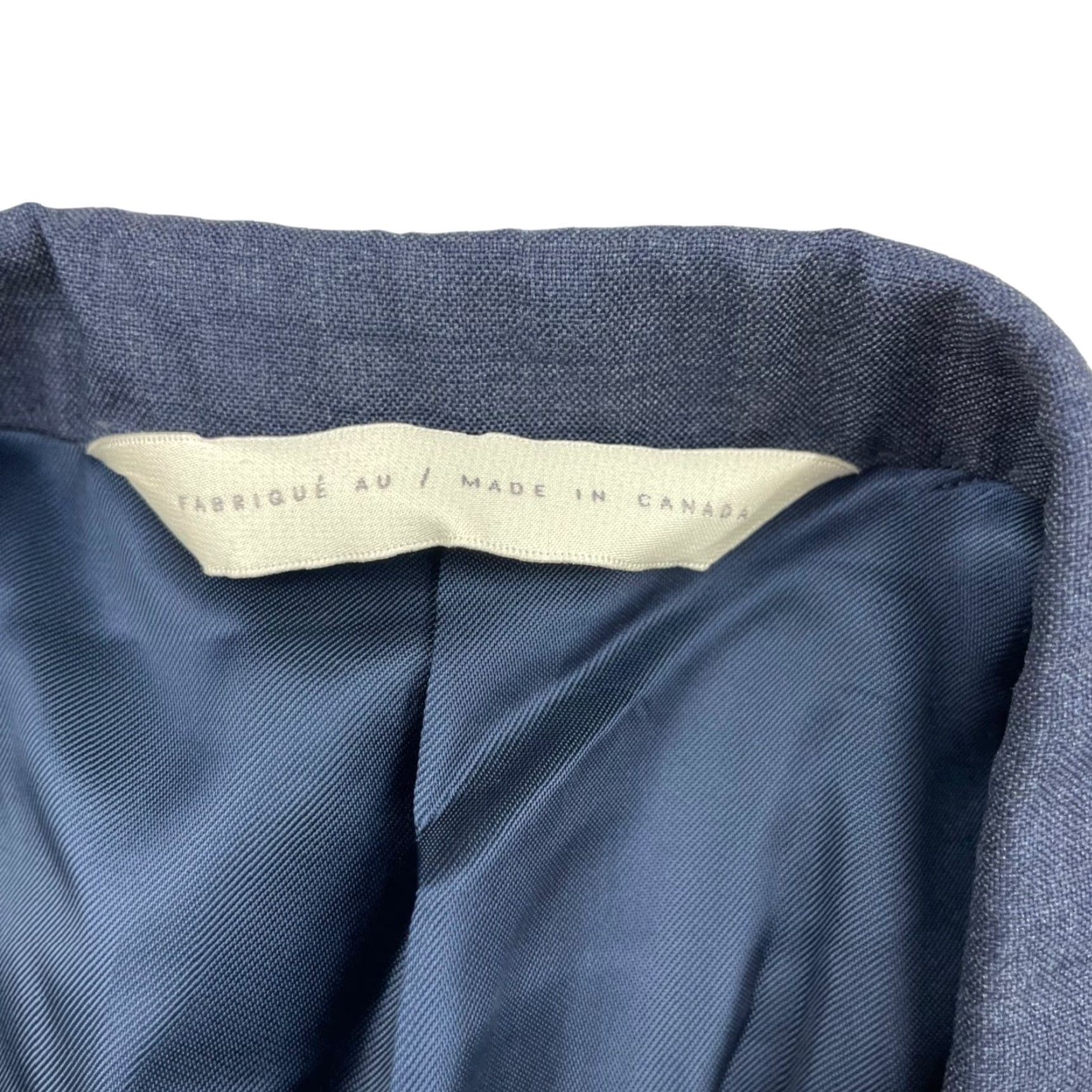 Vintage Samuelsohn Blazer Jacket 2-Button Navy Blue 100% Wool 42S Short Men Mens Vintage? No. (Oops) Size 42R - 5 Thumbnail