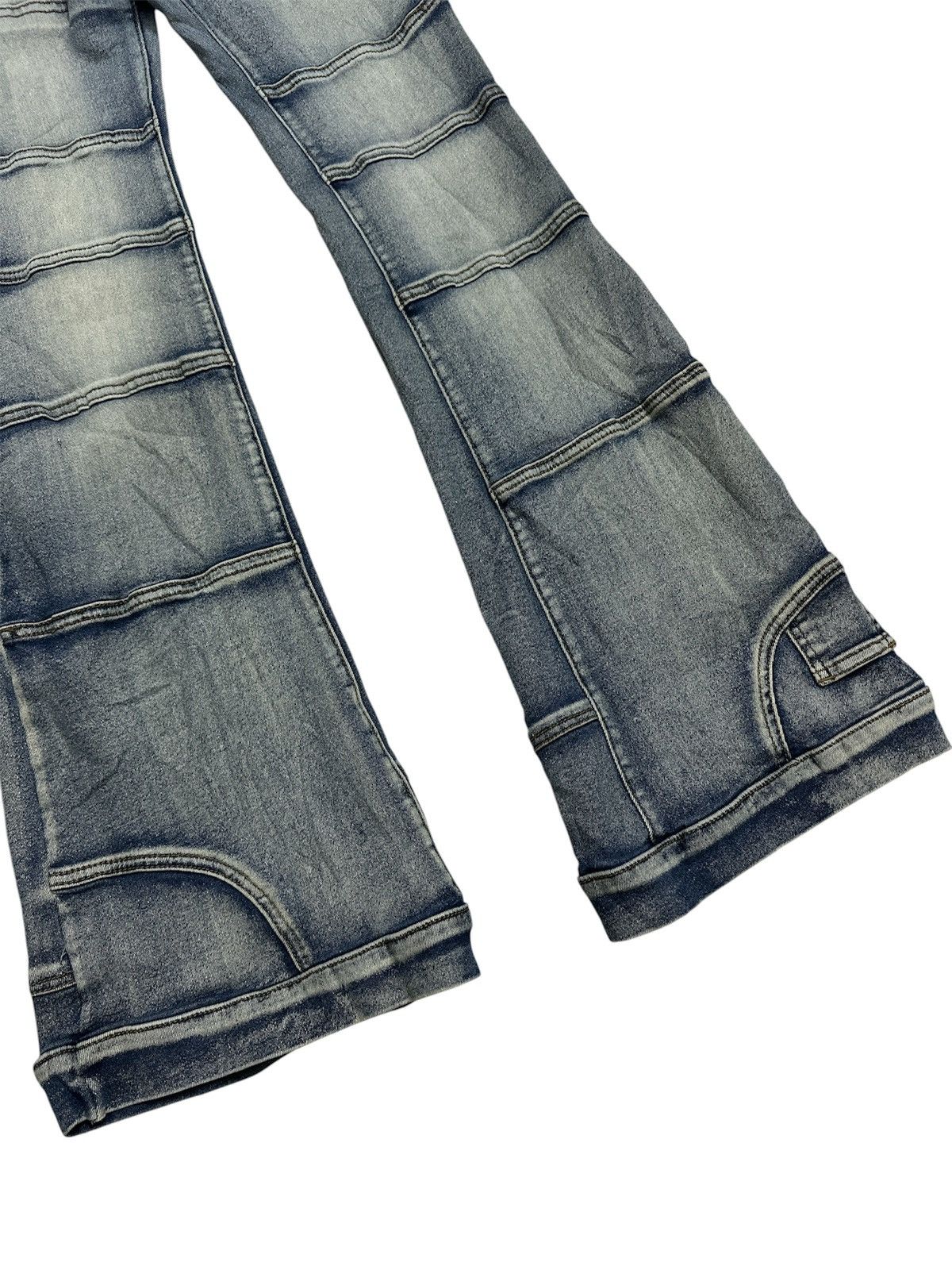Tornado Mart 2000s Shein Flare Hagi Style Jeans Y2K Goa Lgb Avant Garde Size US 31 - 3 Thumbnail