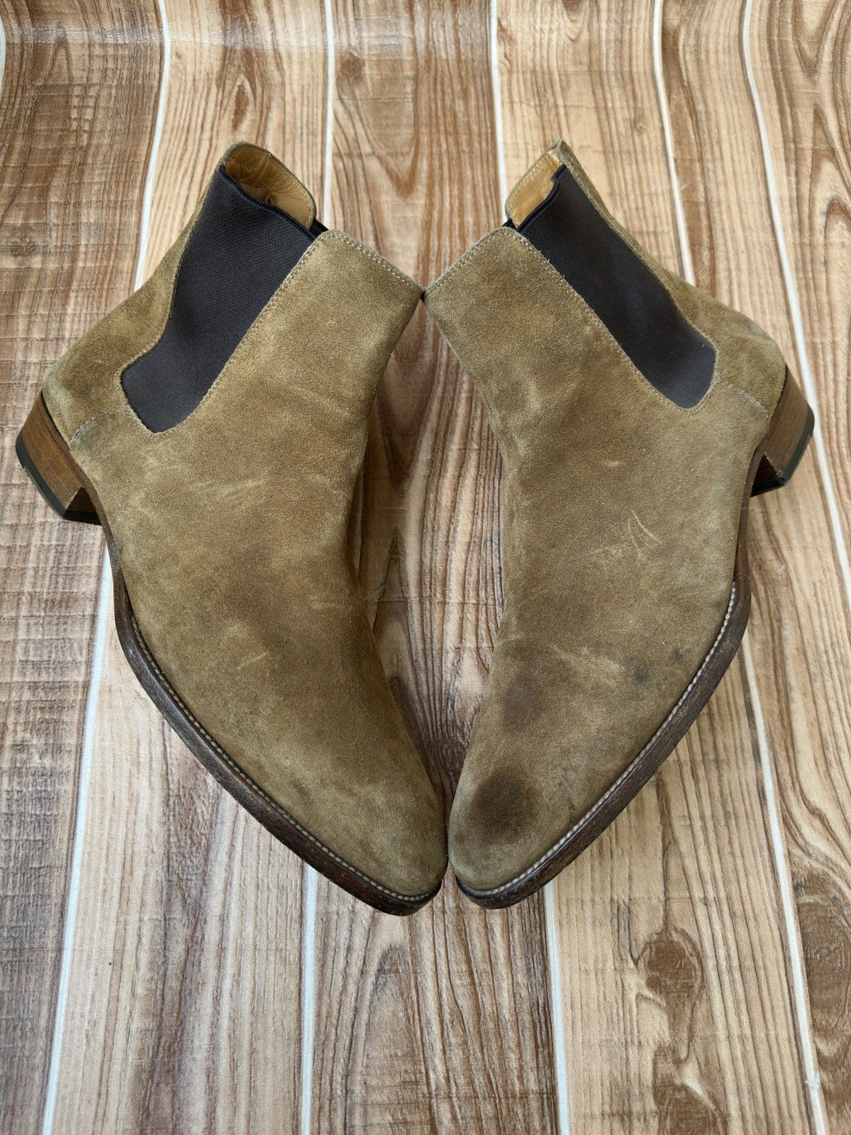 Hedi Slimane × Saint Laurent Paris × Yves Saint Laurent Saint Laurent Paris Wyatt Chelsea boots Size US 8 / EU 41 - 6 Thumbnail
