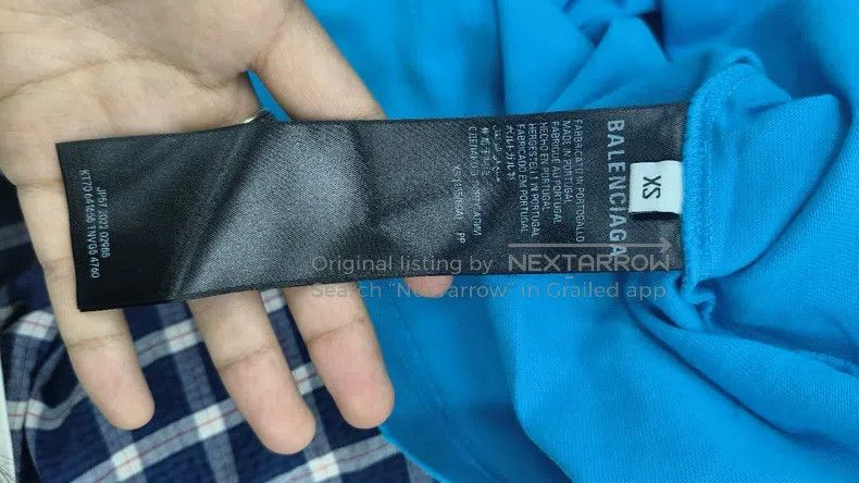 Balenciaga Balenciaga Blue Cola T-Shirt Size US XS / EU 42 / 0 - 4 Thumbnail