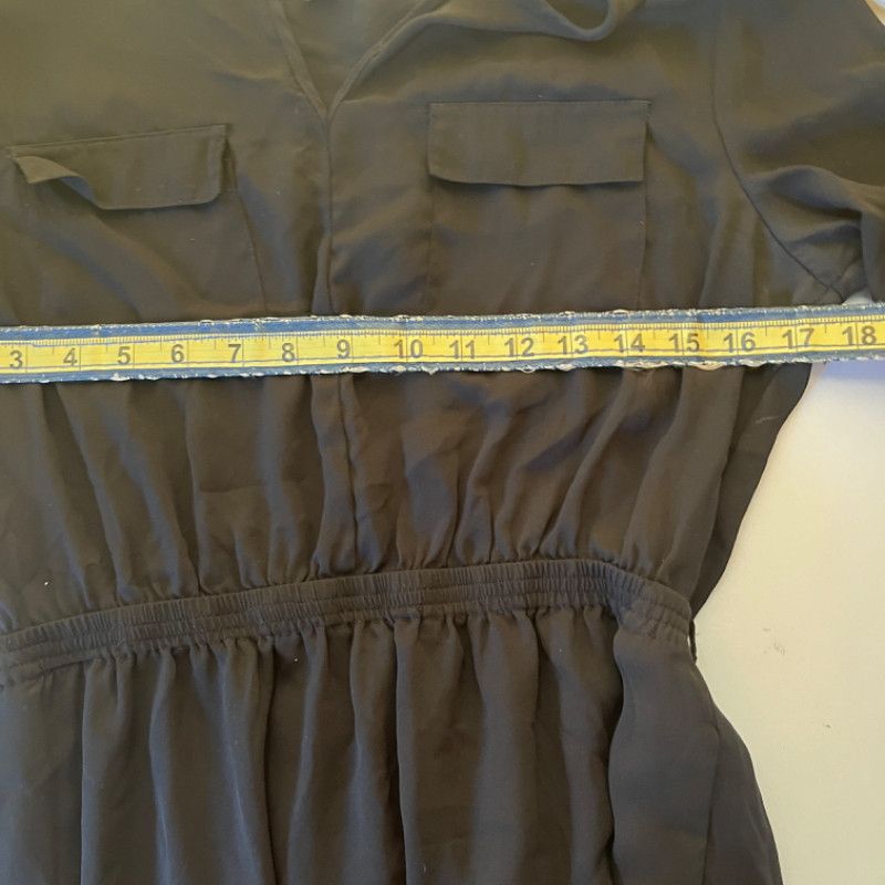 Mossimo Mossimo Women's Dress Size Small Black V-Neck Size S / US 4 / IT 40 - 4 Thumbnail