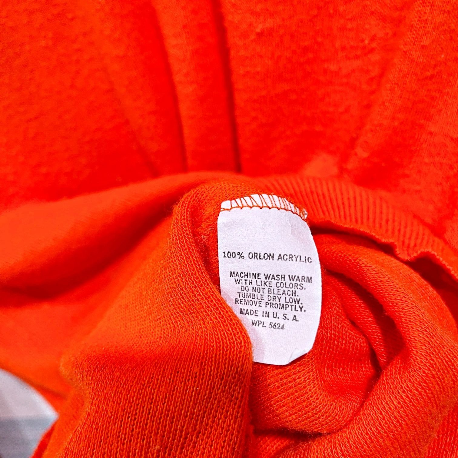 Other × Vintage Clemson Tigers Vintage 60s 70s Sweater Orange V Neck Mens L Size US L / EU 52-54 / 3 - 7 Thumbnail