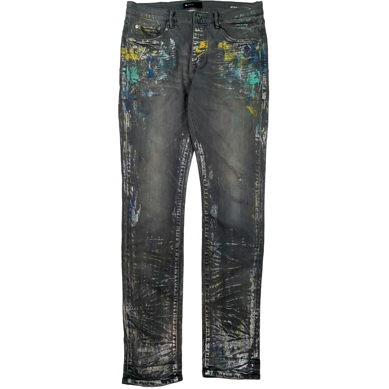 Purple Brand Silver & Milticolor Jeans