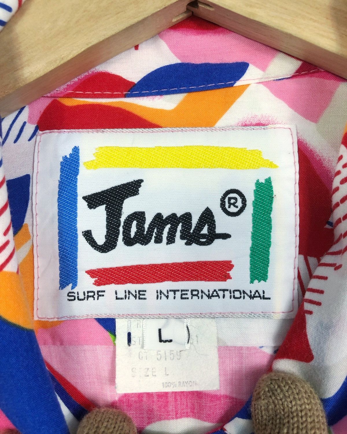 Jams World Rare Vintage Jams World Hawaiian Rayon Shirt Made in USA Size US L / EU 52-54 / 3 - 7 Thumbnail