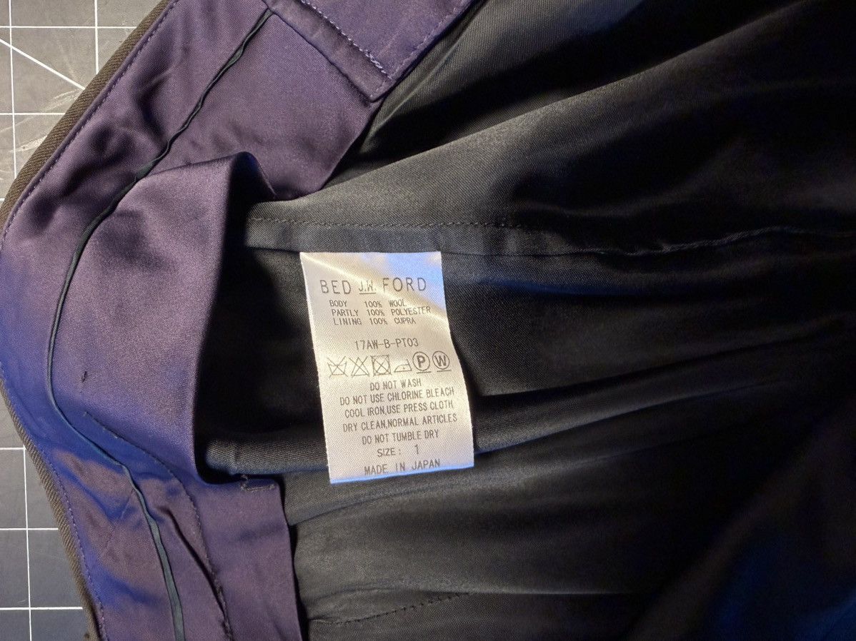 Bed j.w. Ford Dark brown wool trouser Size US 29 - 14 Thumbnail