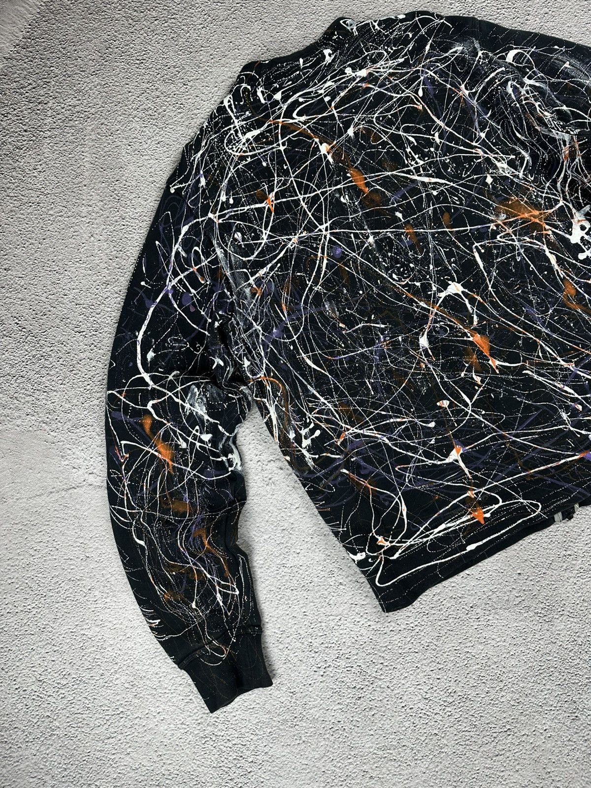 Nike Vintage Nike Custom Tie-Dye Paint Zip Hoodie Y2K Distressed Size US L / EU 52-54 / 3 - 6 Thumbnail