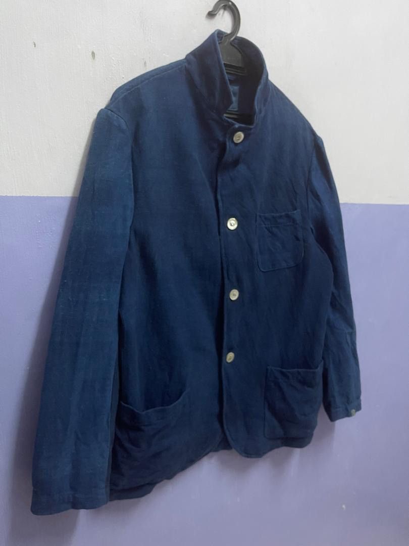 Vintage Kapital Style Indigo Chore Jacket by Bsbee Size US M / EU 48-50 / 2 - 2 Thumbnail