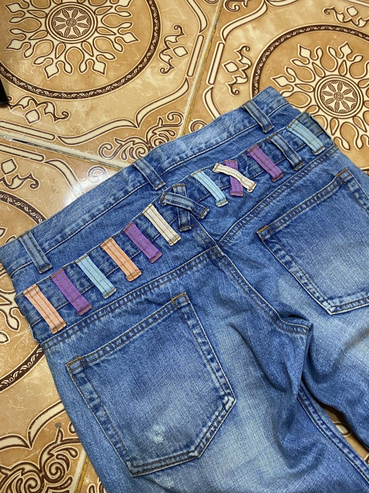 If Six Was Nine × Japanese Brand × Le Grande Bleu (L.G.B.) Double Waist Distreesed Clothes Truck Size US 32 / EU 48 - 5 Thumbnail
