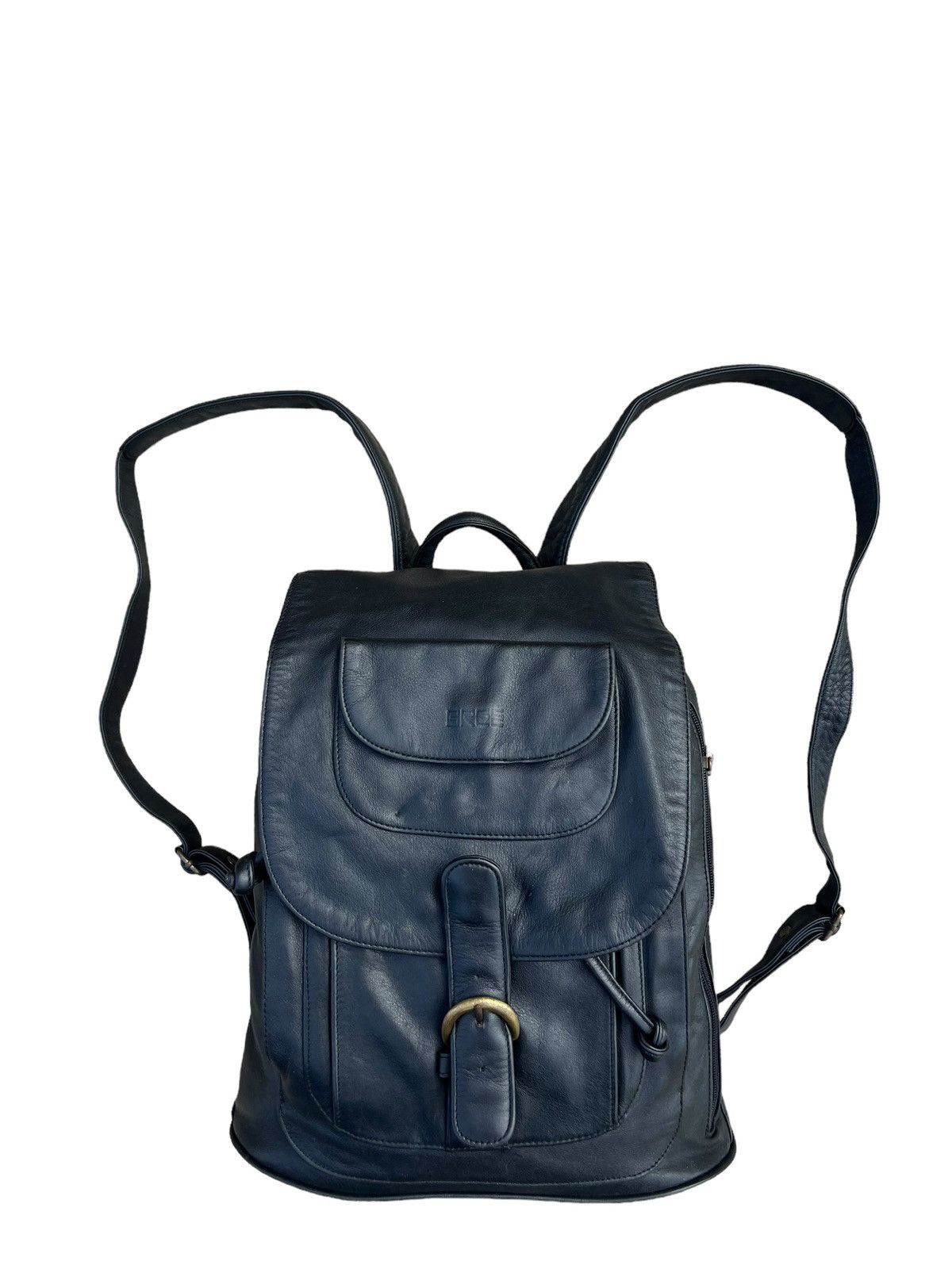 BREE Vintage BREE All Black Leather Backpack Size ONE SIZE - 7 Thumbnail
