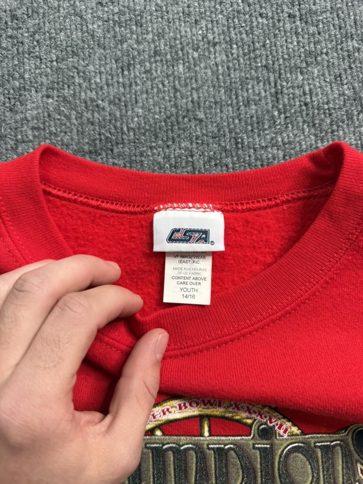 CSA Y2K Tampa Bay Buccaneers Super Bowl XXXVII Champs Sweatshirt Size US XL / EU 56 / 4 - 4 Thumbnail