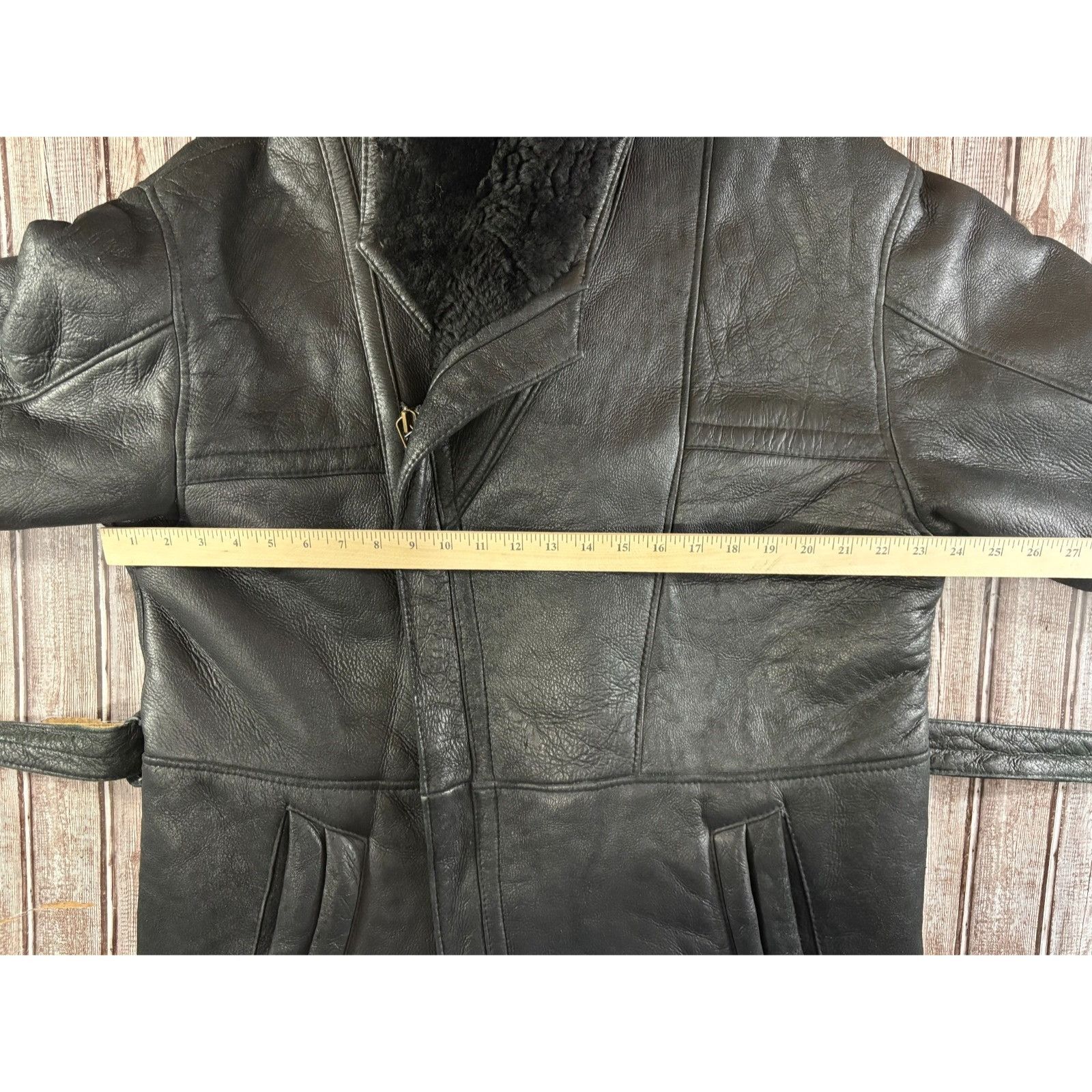 Other Walter Davoucci New York Shearling long coat trench sz XL co Size US XL / EU 56 / 4 - 7 Thumbnail