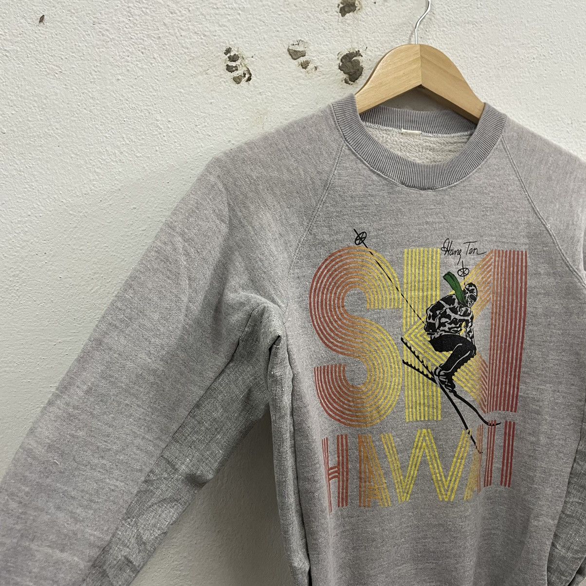 Hang Ten × Vintage 🔥Vintage Hang Ten Ski Hawaii Big Logo Two Layer Sweatshirts Size US XS / EU 42 / 0 - 5 Thumbnail