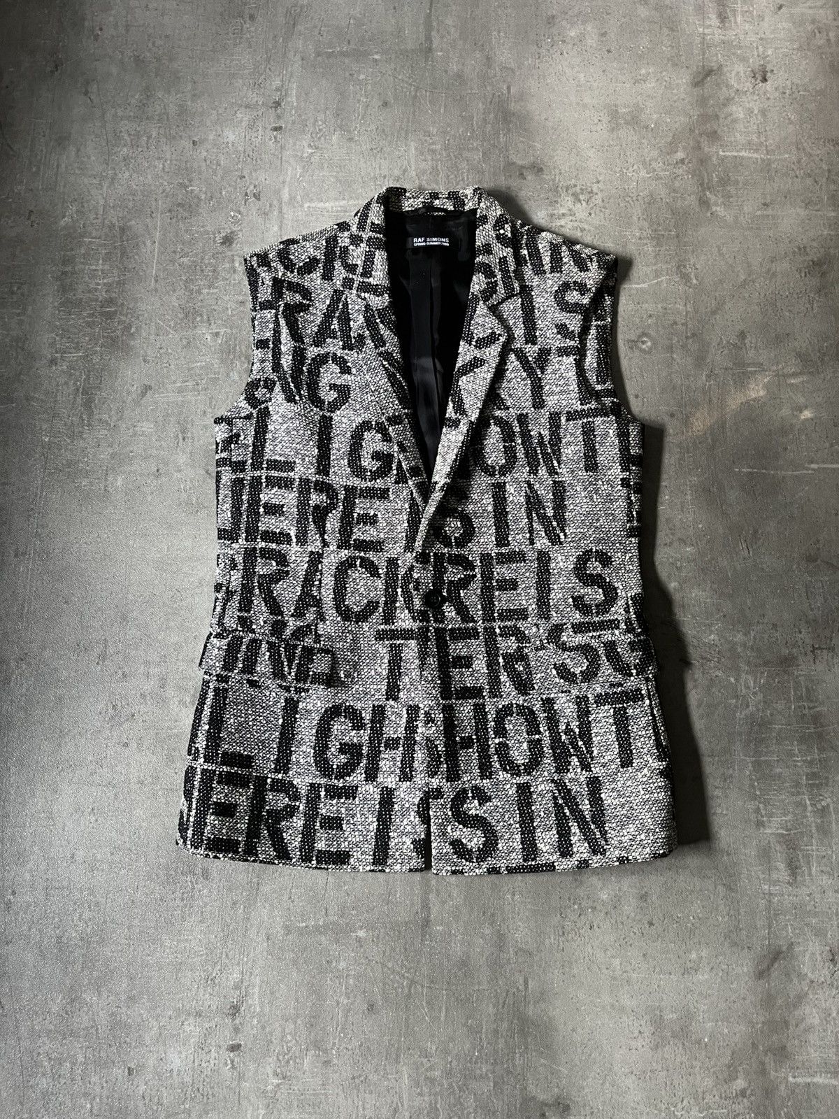 Raf Simons Raf Simons S/S 2009 christopher wool textured vest Size US S / EU 44-46 / 1 - 1 Thumbnail