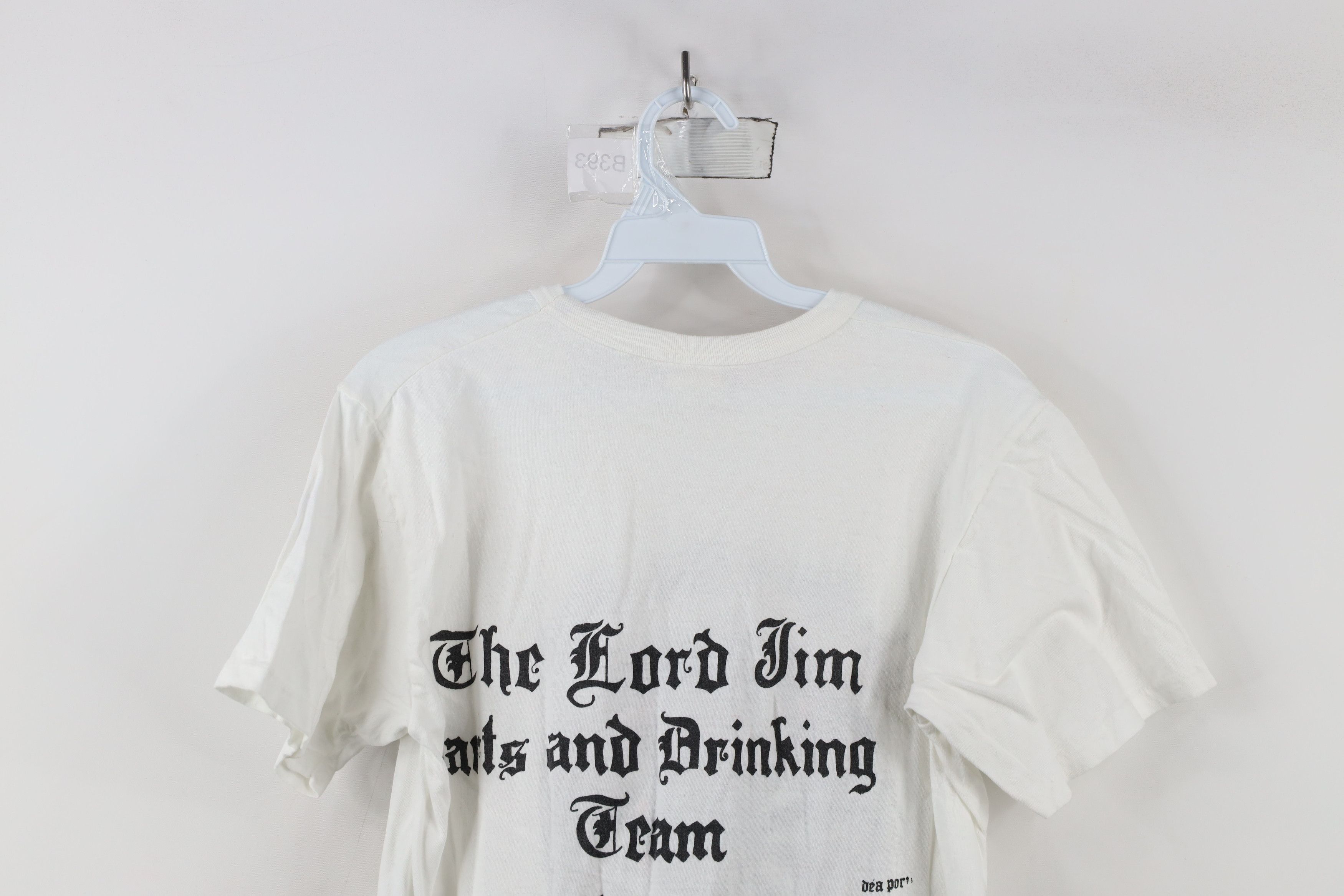 Vintage Vintage 70s Jim Pub Darts Drinking Team Brazil T-Shirt White Size S / US 4 / IT 40 - 13 Thumbnail