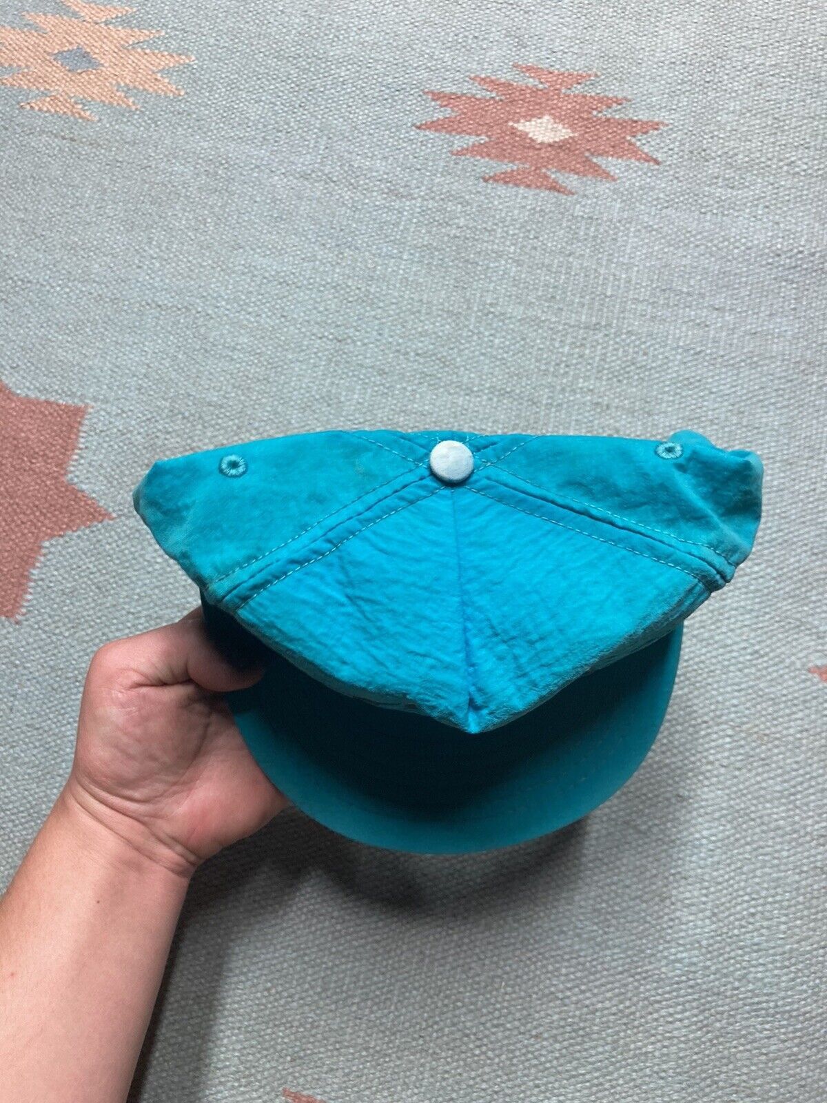 Vintage VTG strapback hat TD industrial coverings nylon lightweight Size ONE SIZE - 3 Thumbnail