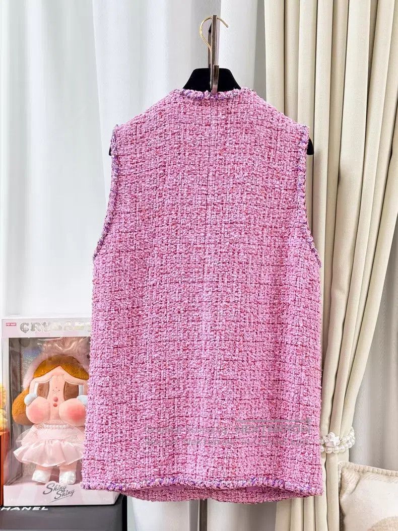 Chanel Chanel Pink and purple purple stripe rolled edge with pink Size XS / US 0-2 / IT 36-38 - 2 Thumbnail