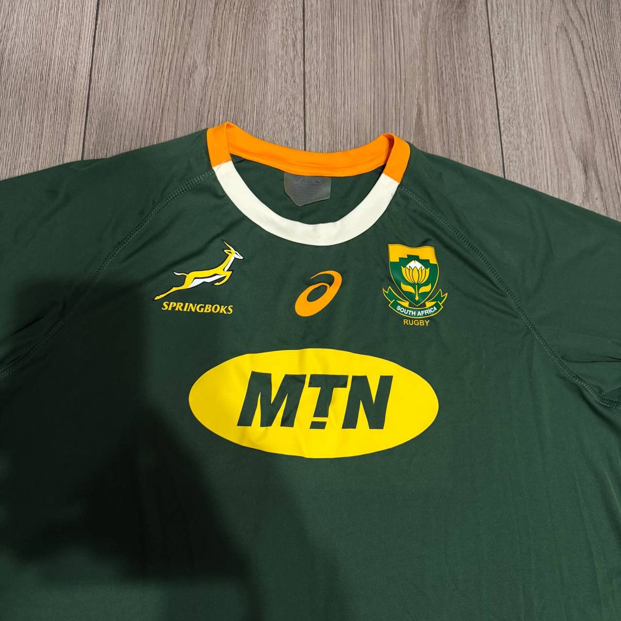 Asics Vintage Asics South Africa Rugby Jersey Size XL Size US XL / EU 56 / 4 - 3 Thumbnail