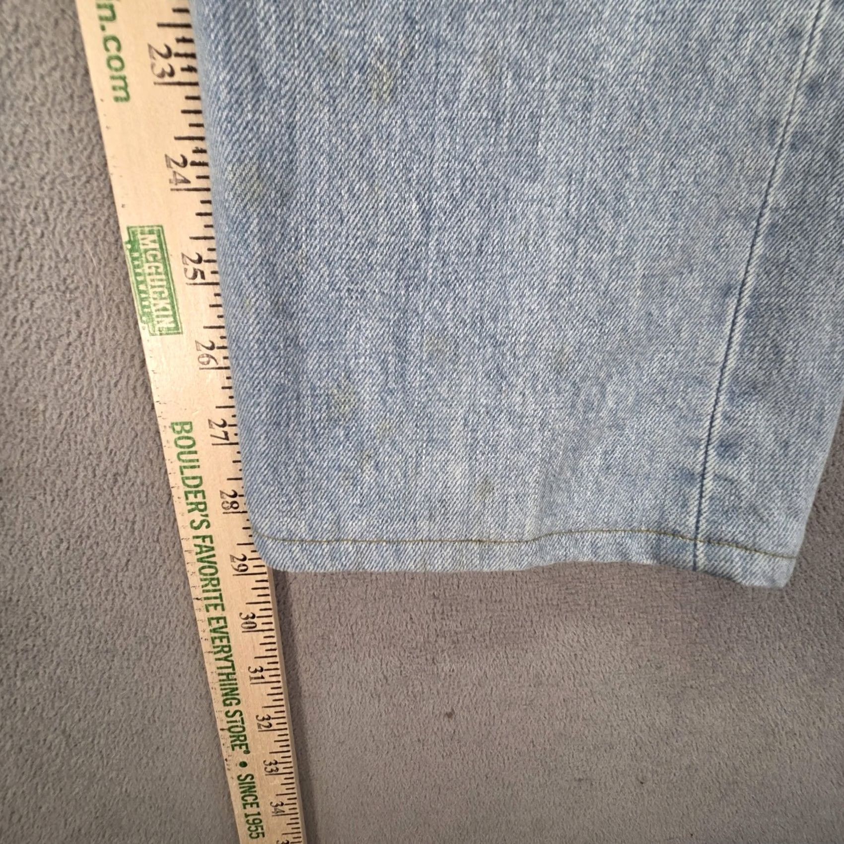 Levi's VTG Levi's 501 Jeans Mens Light Blue Straight Button Fly 30x29 Denim United States 501 Fits 30 Mens жил Size US 30 / EU 46 - 4 Thumbnail