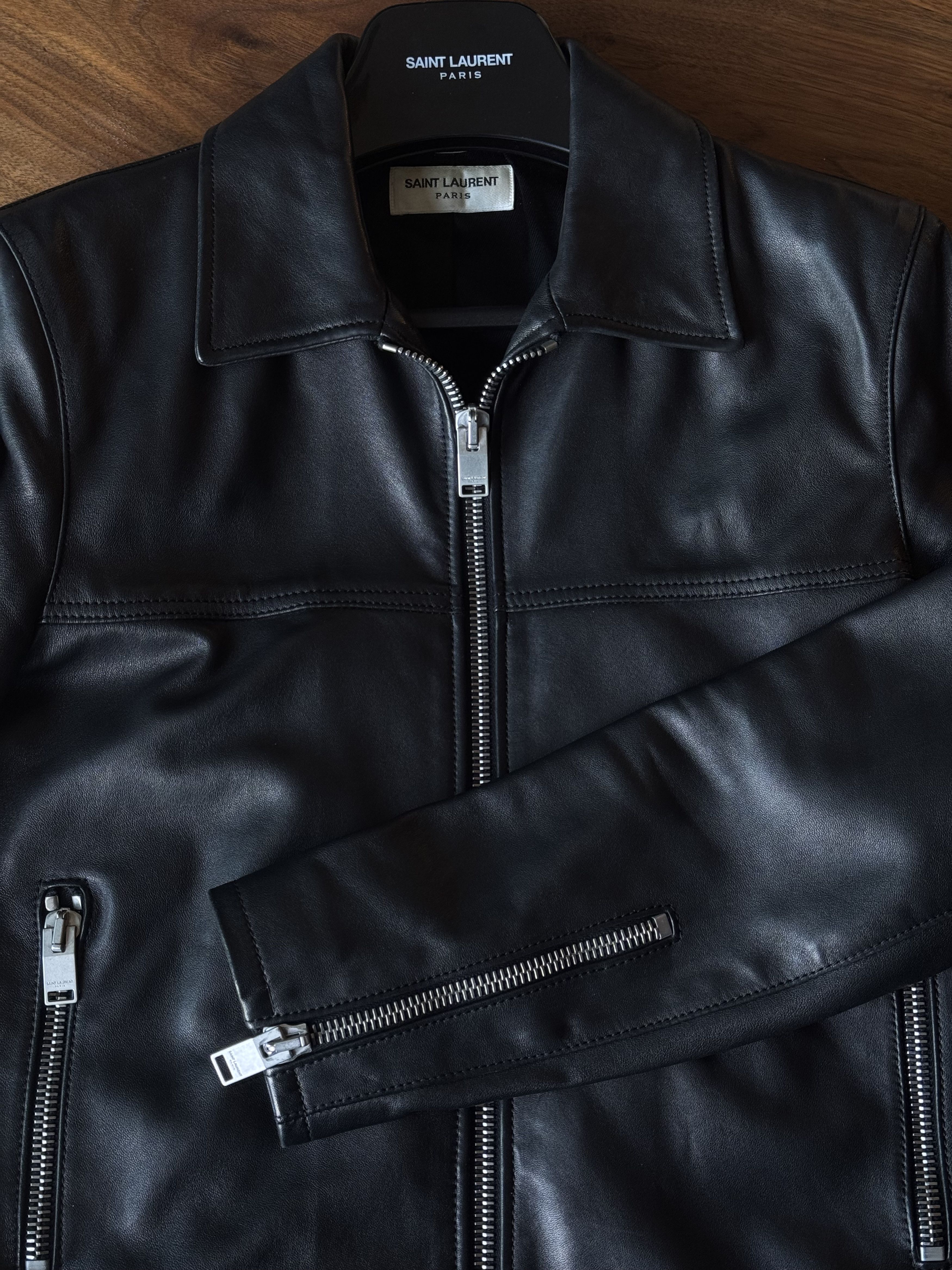 Saint Laurent Paris Saint Laurent Paris FW13 Cafe Racer leather jacket Size US S / EU 44-46 / 1 - 4 Thumbnail