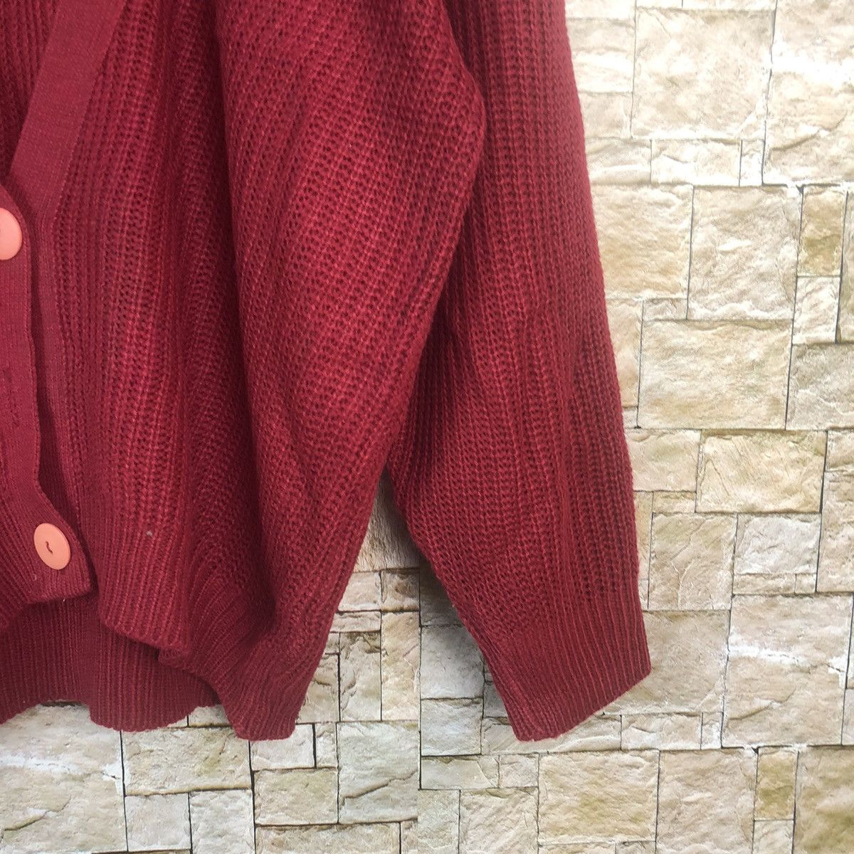 Homespun Knitwear × Japanese Brand Ladies Knit Costume vintage japan Red Cardigan #A20 Size US M / EU 48-50 / 2 - 5 Thumbnail