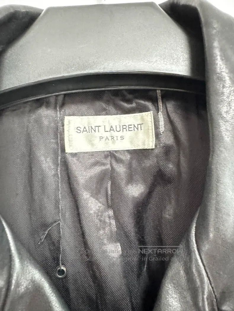Saint Laurent Paris Saint Laurent Paris Frilled Motorcycle Leather Jacket Size US M / EU 48-50 / 2 - 5 Thumbnail