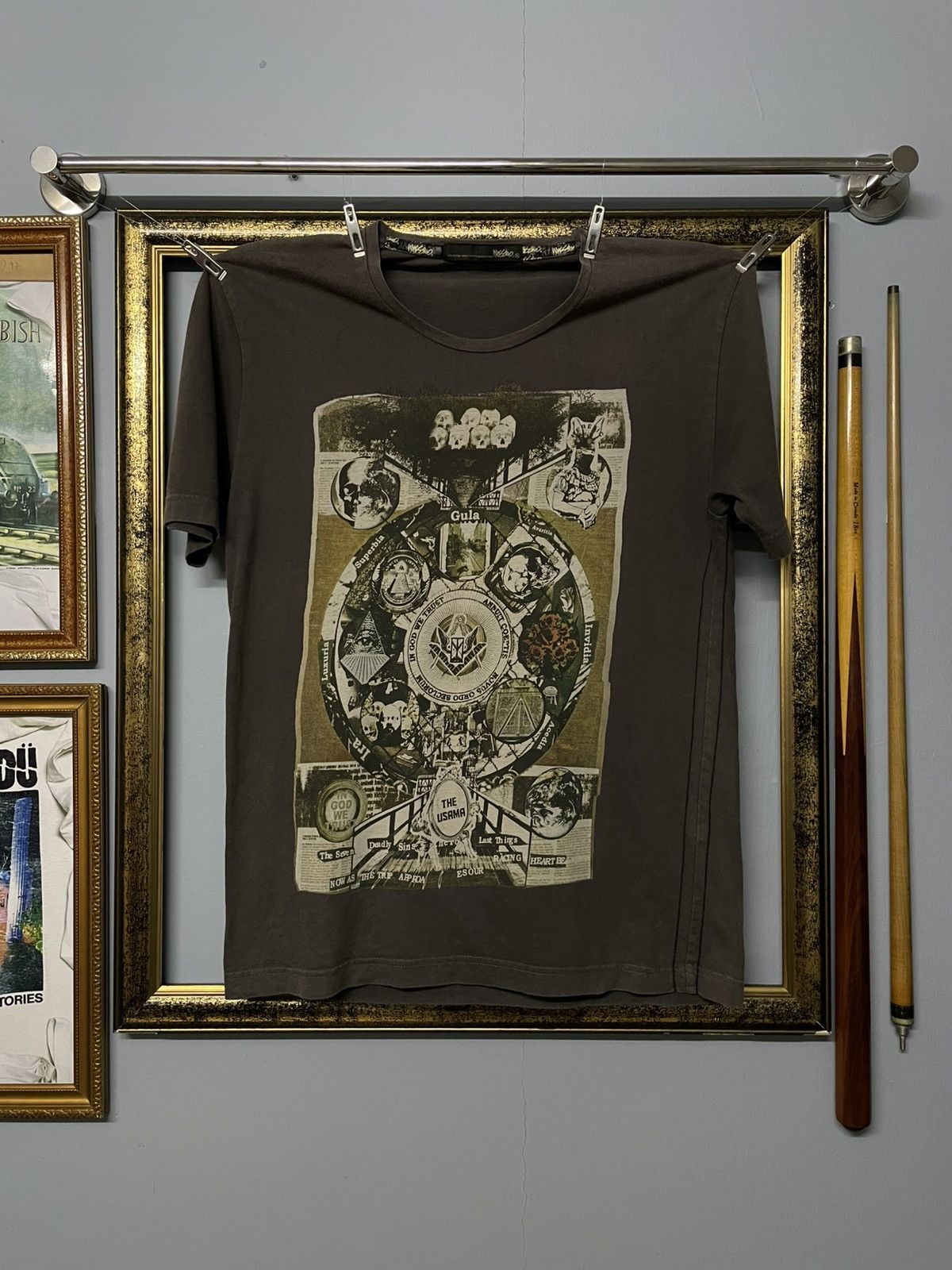Vintage Japan Designer Mossimo Deadly Sins Conspiracy Tee