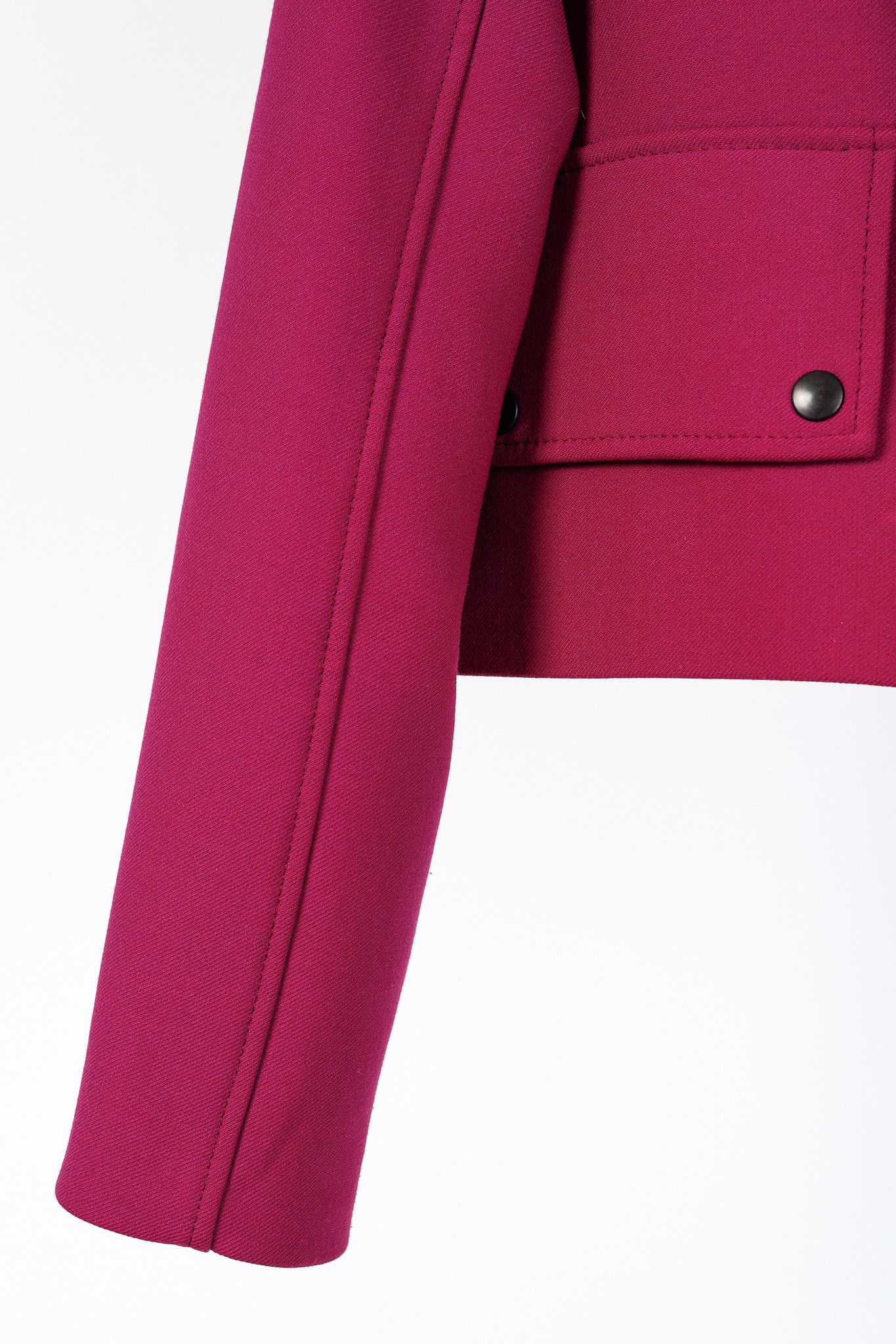 DOROTHEE SCHUMACHER Dorothee Schumacher Business Perfection Cropped Moto Jacket Size XS / US 0-2 / IT 36-38 - 6 Thumbnail