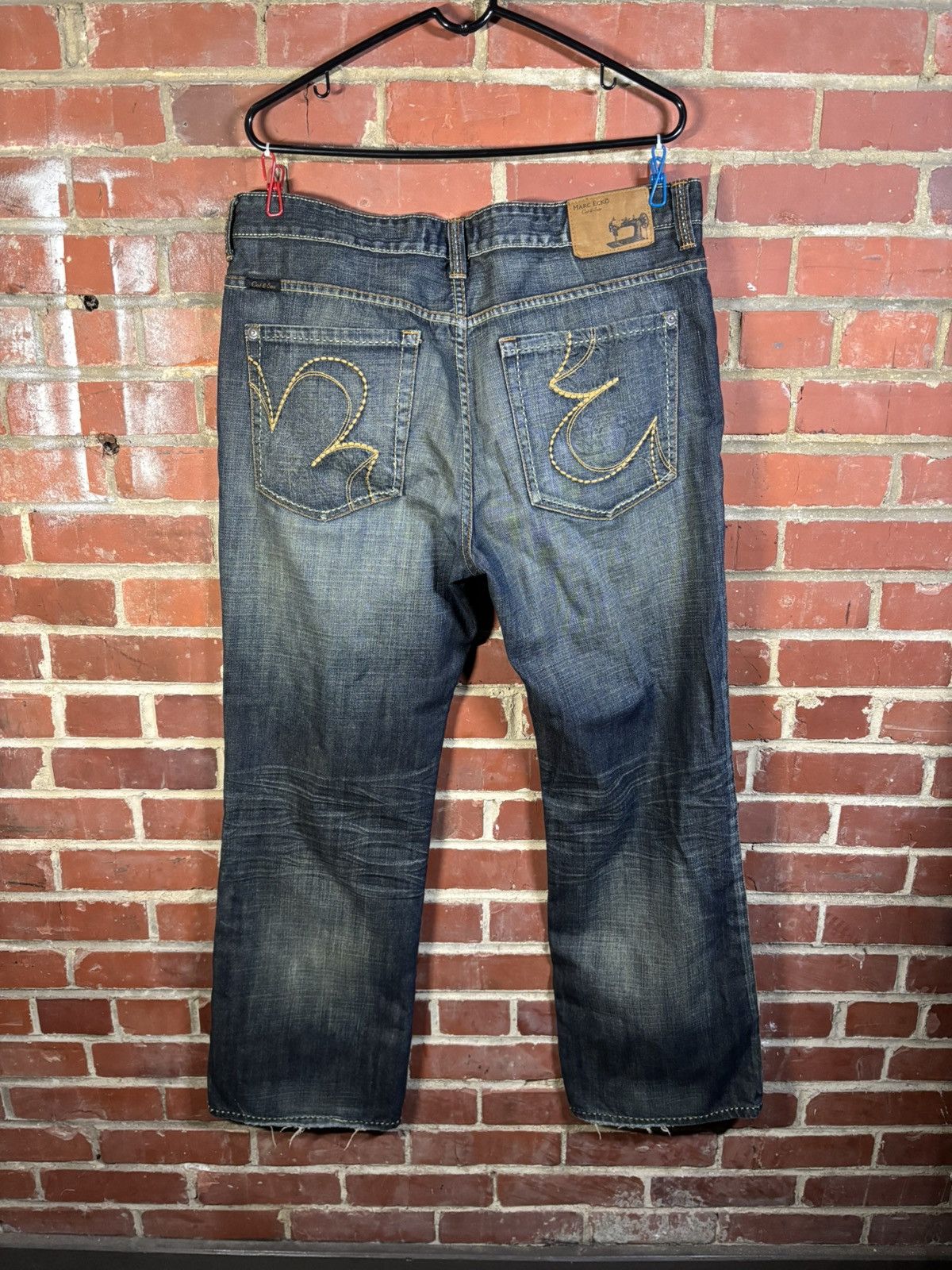 Marc Ecko Vintage Y2k Marc Ecko Cut-Sew Jeans Boot 38x32 (Real 39x32) Size US 39 - 1 Thumbnail