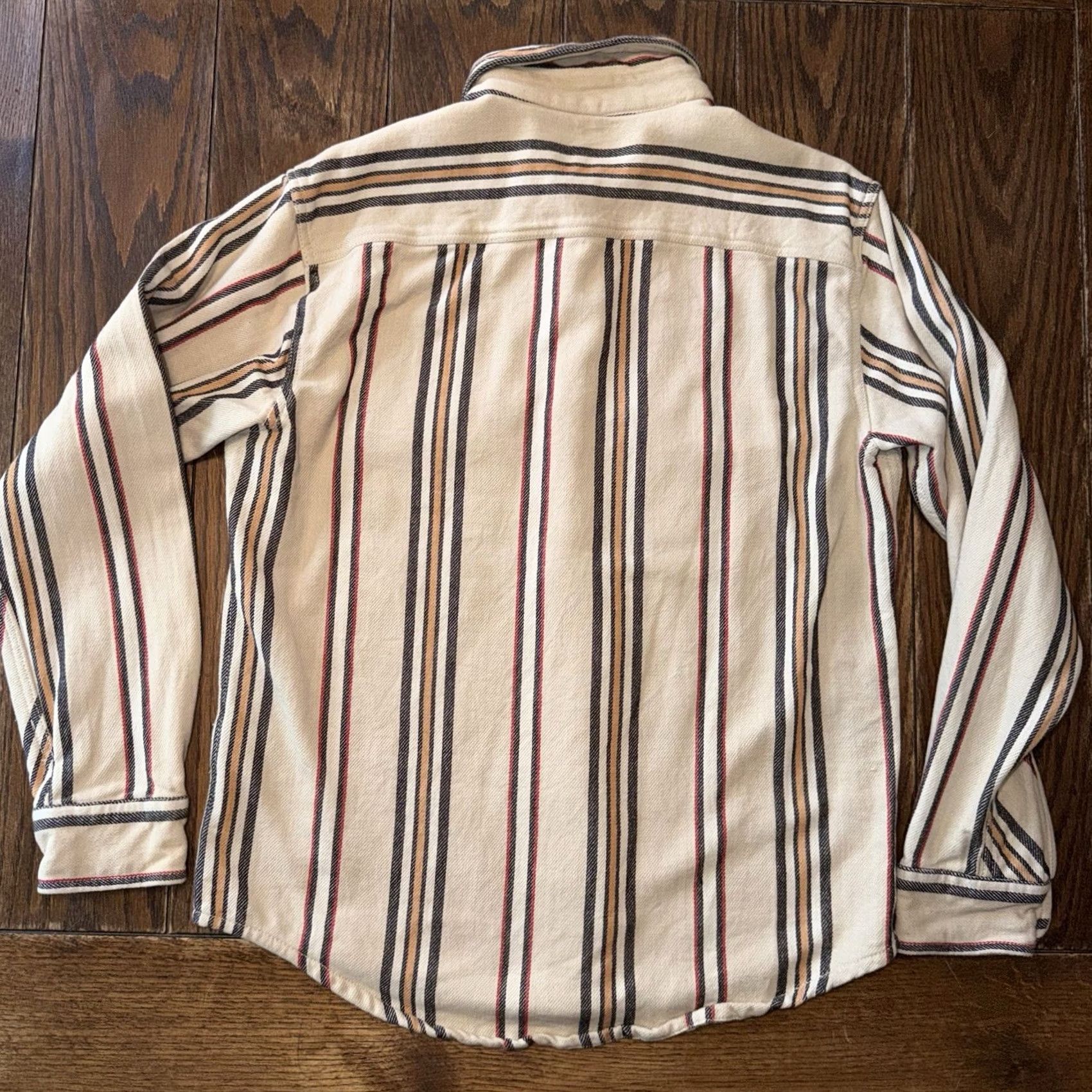 Vintage Alcarza Heavy Flannel Shirt Men’s XL Beige Blue Red Plaid Classic Fit Shirt Men XL Plaid Flannel Cotton Button-Up Size US XL / EU 56 / 4 - 4 Thumbnail