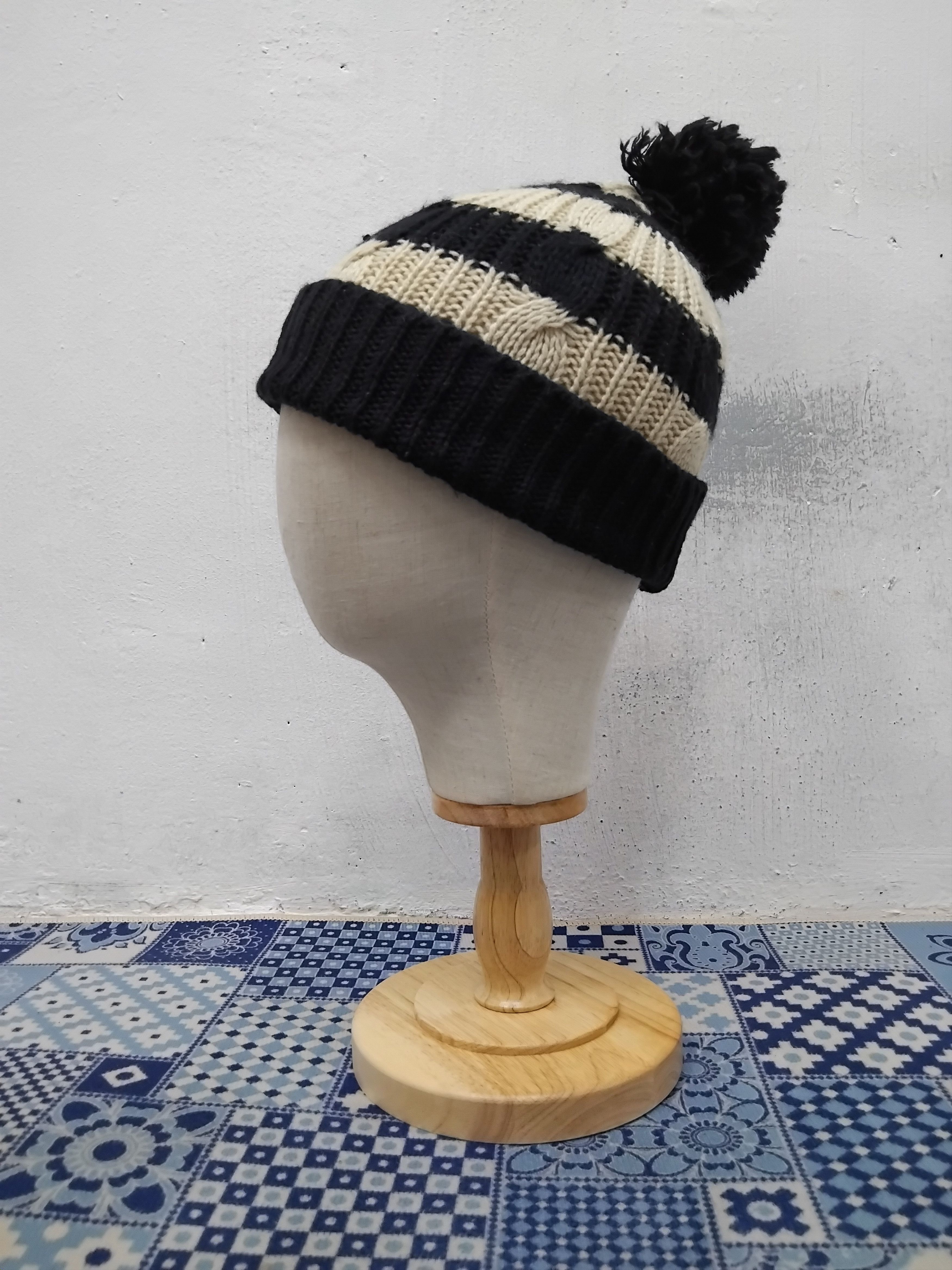 Japanese Brand 💥Any Fam stripe beanie hat Size ONE SIZE - 5 Thumbnail