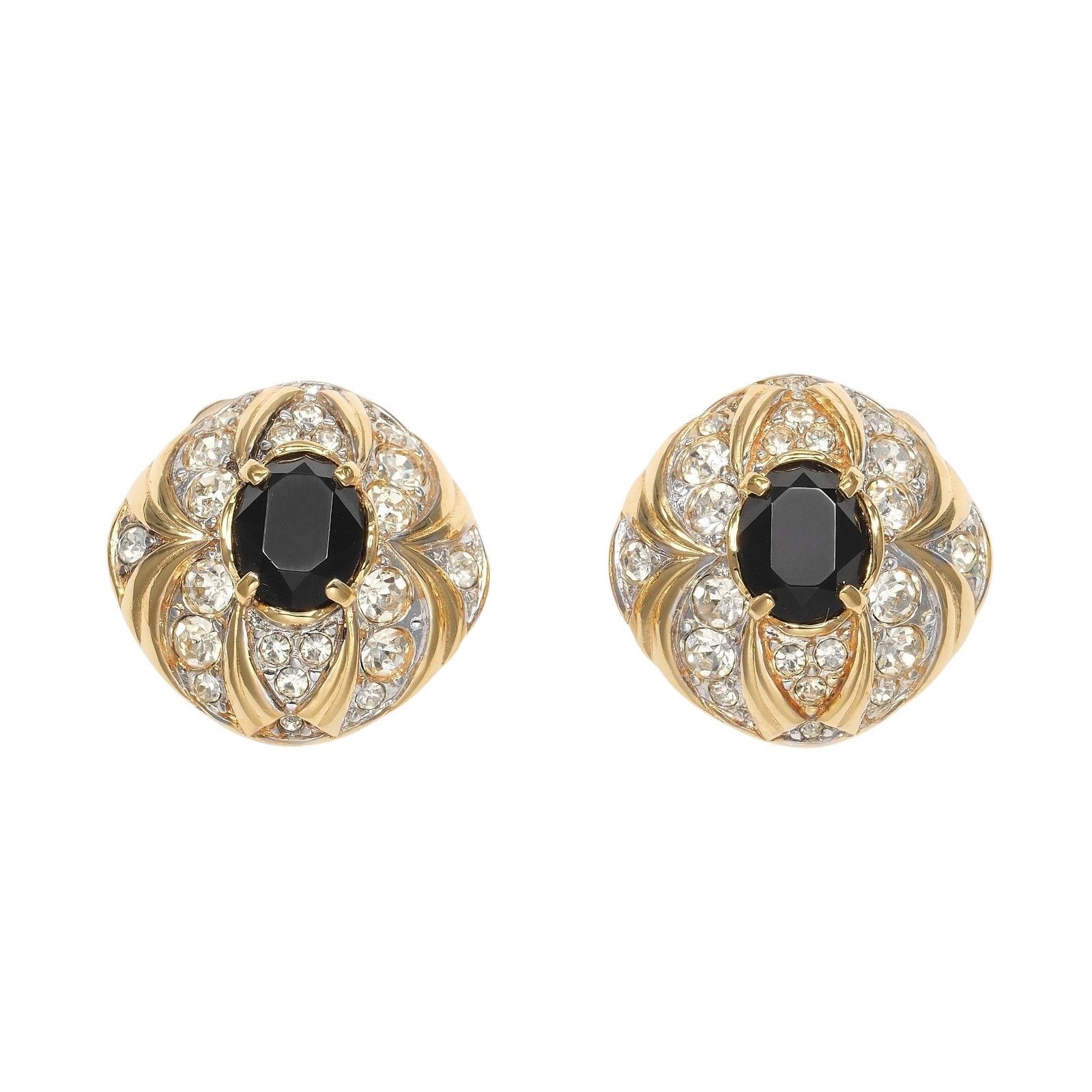 Other Other Nina Ricci Rhinestone Earrings Metal Earrings DUTY FREE for USA Size ONE SIZE - 1 Thumbnail