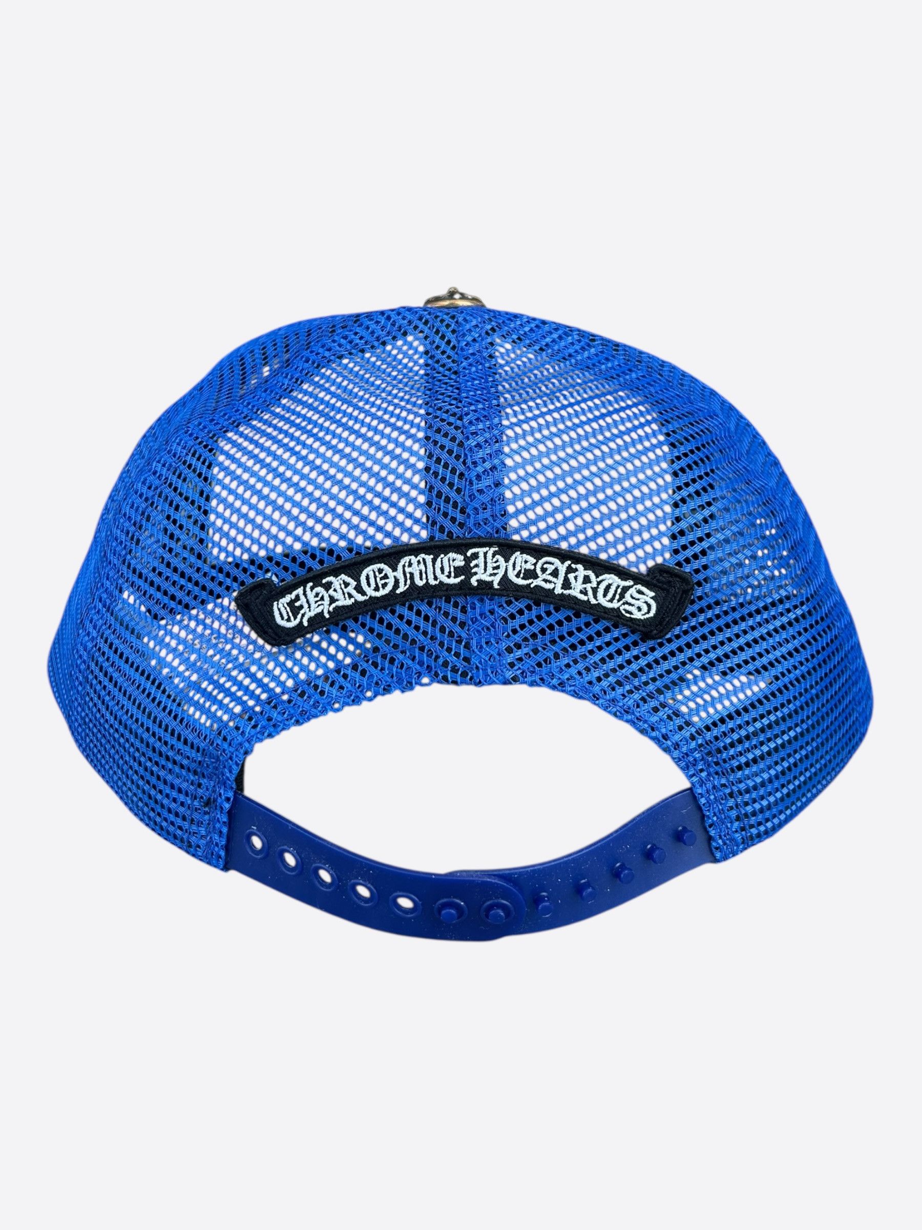 Chrome Hearts Chrome Hearts Blue, White & Red Eyechart Trucker Hat Size ONE SIZE - 3 Thumbnail