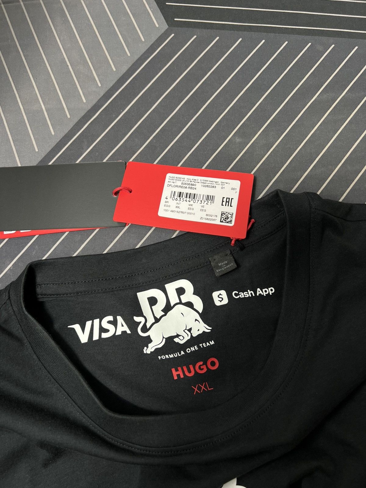 Hugo HUGO Red Bull Racing F1 T-Shirt Visa Cash App Black Y2K Size US XXL / EU 58 / 5 - 9 Thumbnail